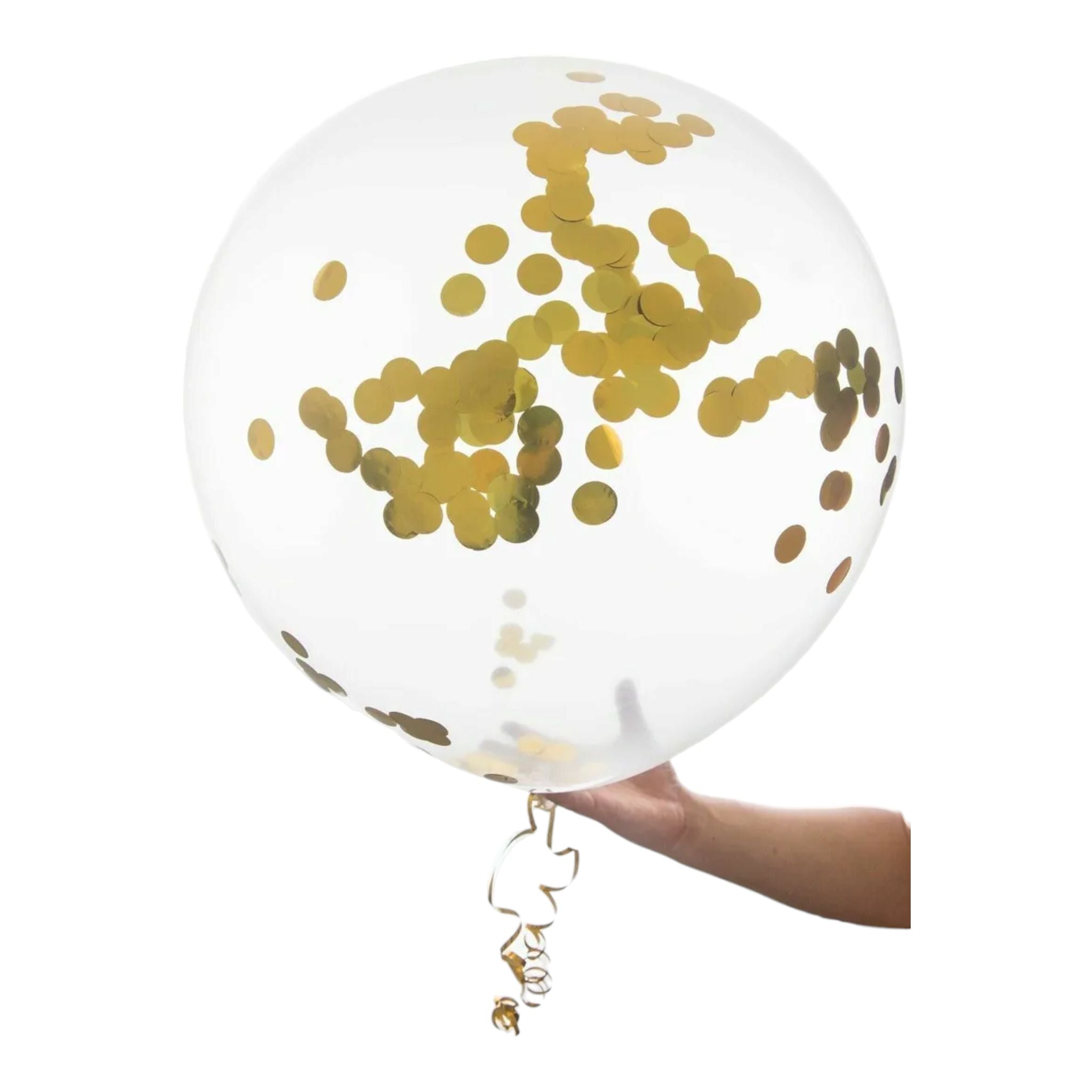 Bobo Balloon Clear 24inch Helium Grade with Small Confetti LJ801