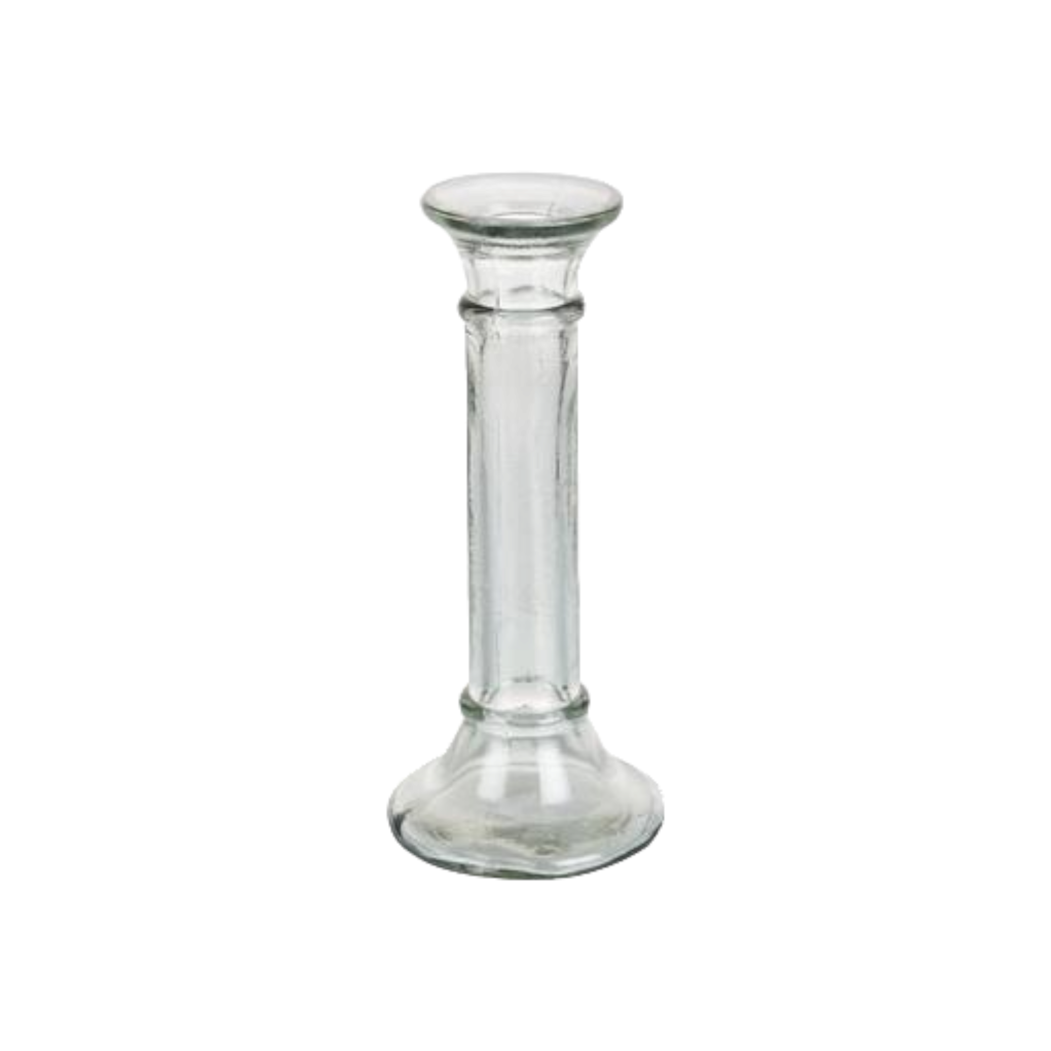Glass Candle Holder 19cm Clear