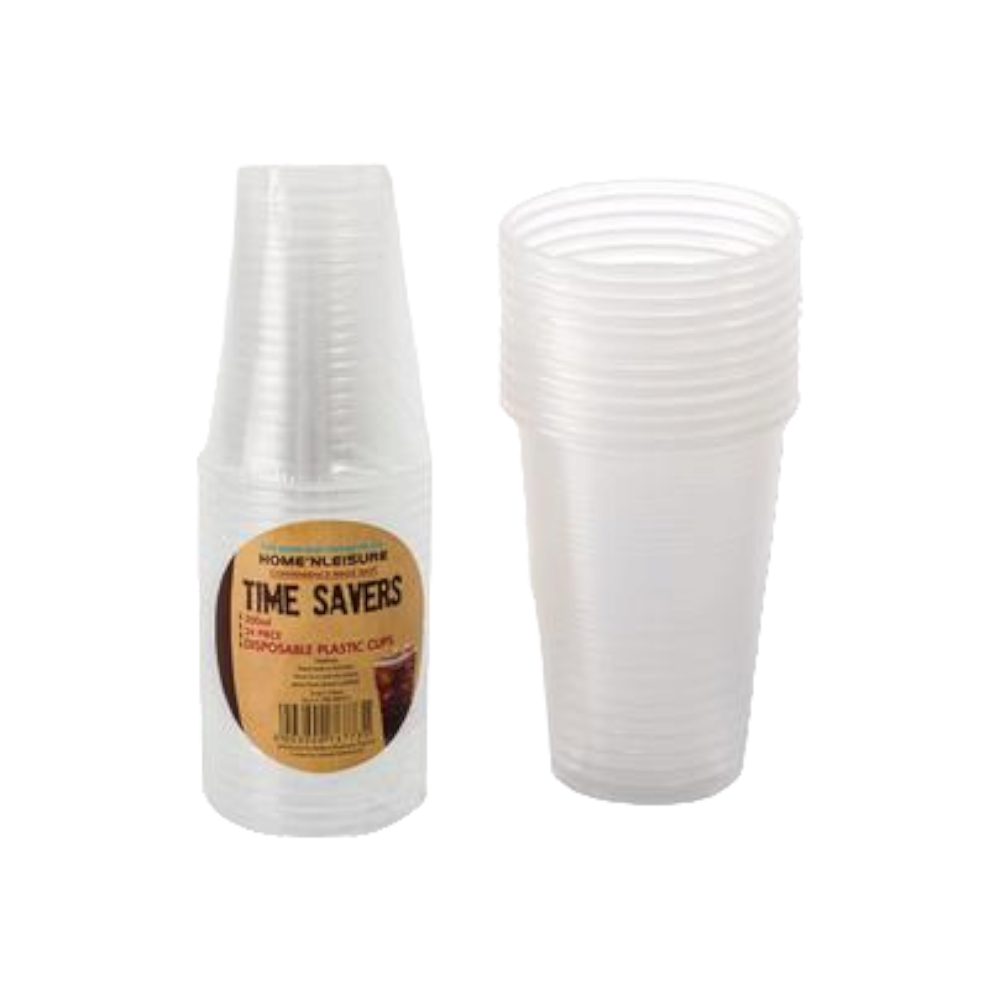 Time Savers 200ml Disposable Picnic Plastic Party Cup 24pack