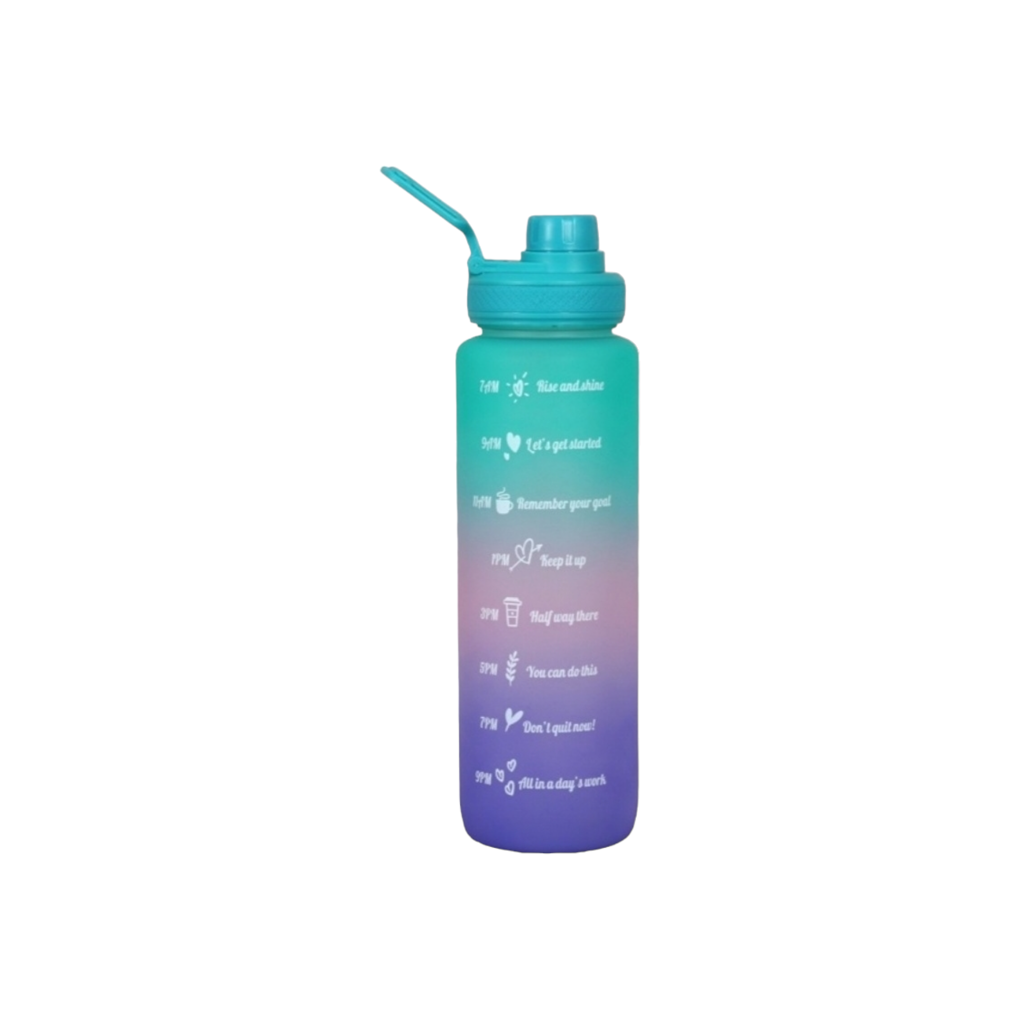 Time Stamped Gradient 1L Sports Water Bottle