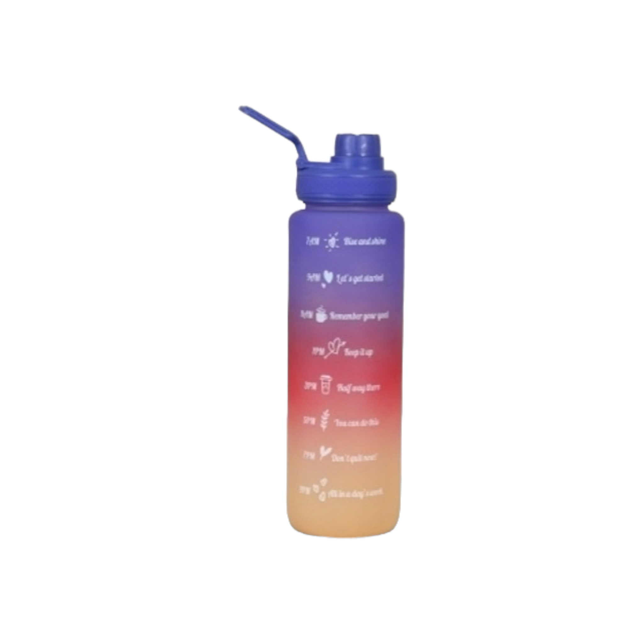 Time Stamped Gradient 1L Sports Water Bottle