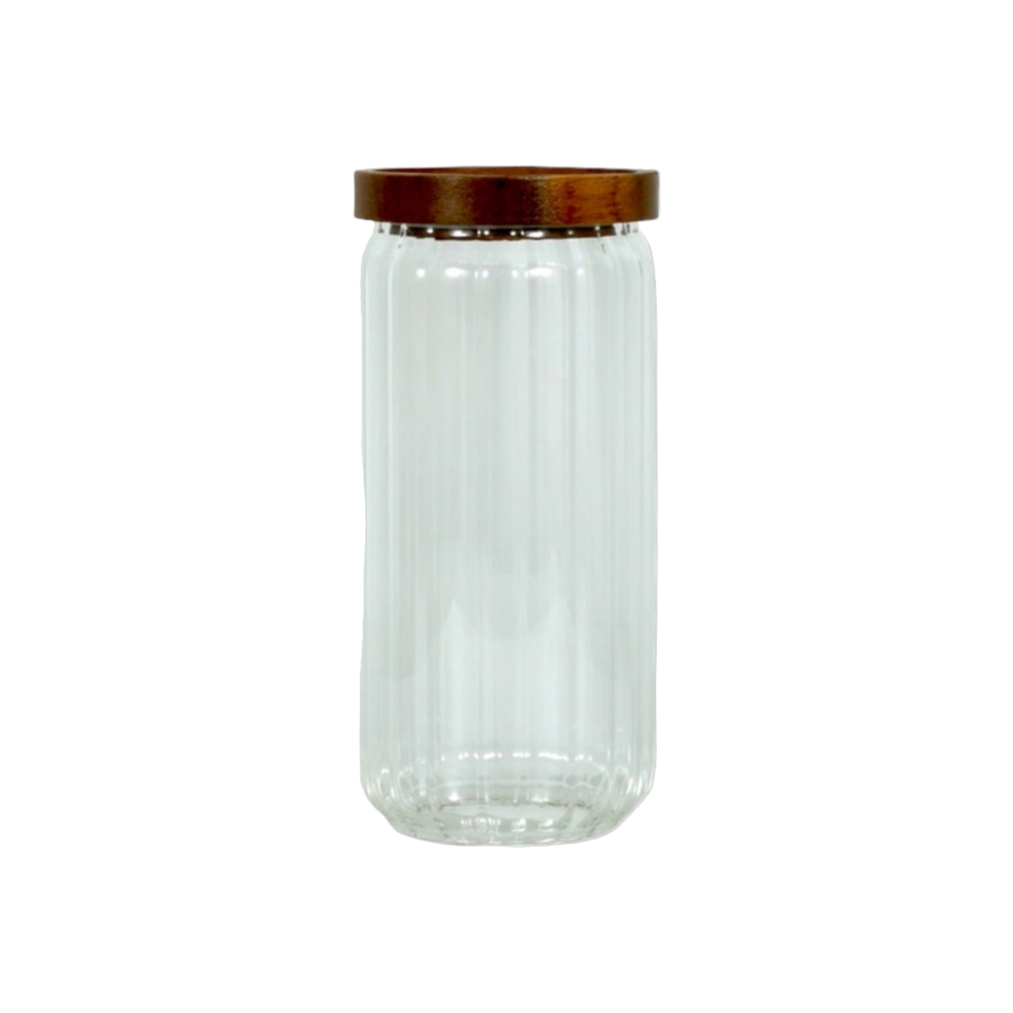 Glass Canister Jar with Acacia Lid 950ml