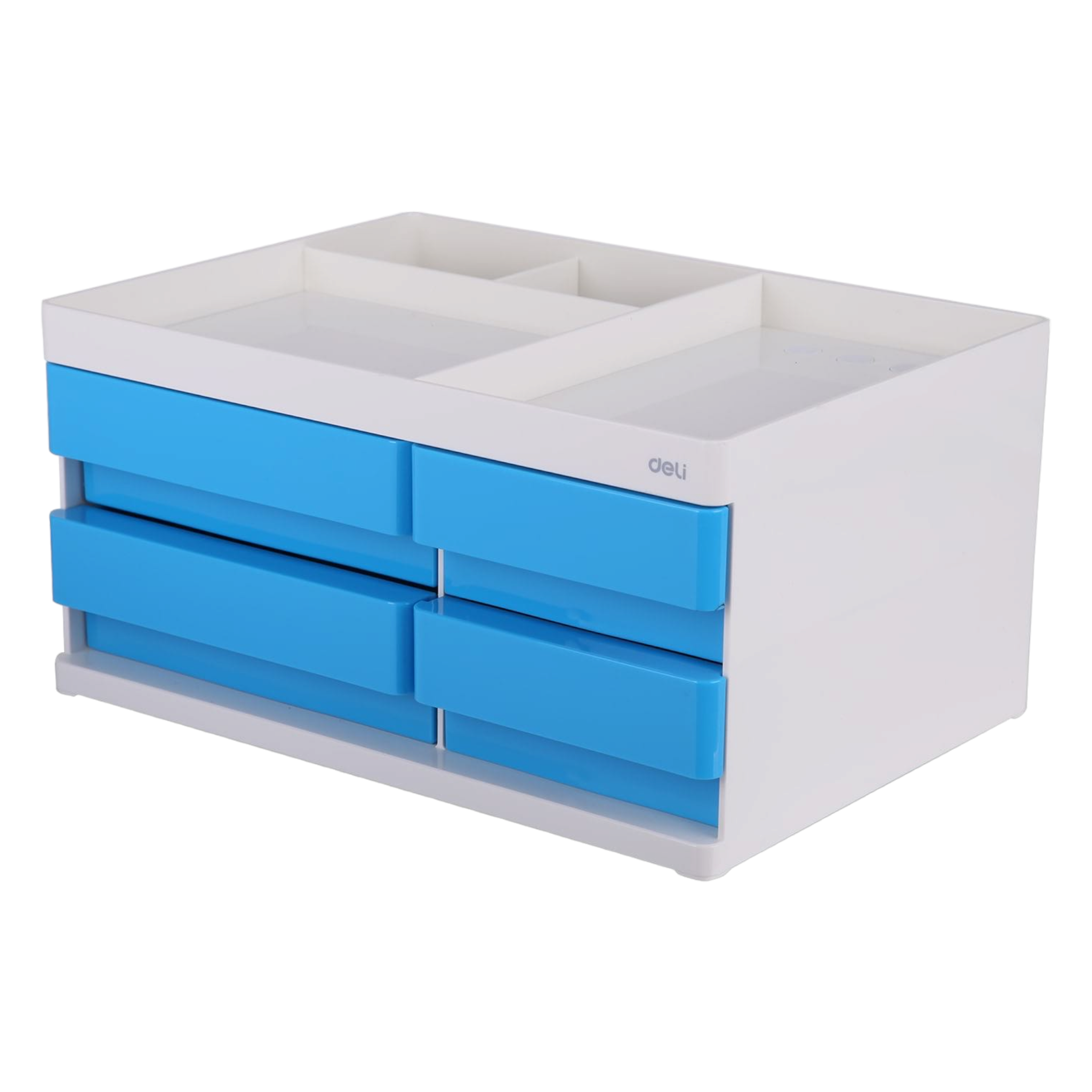 Deli Desk Organizer 4-Drawers 265x189x131mm Blue
