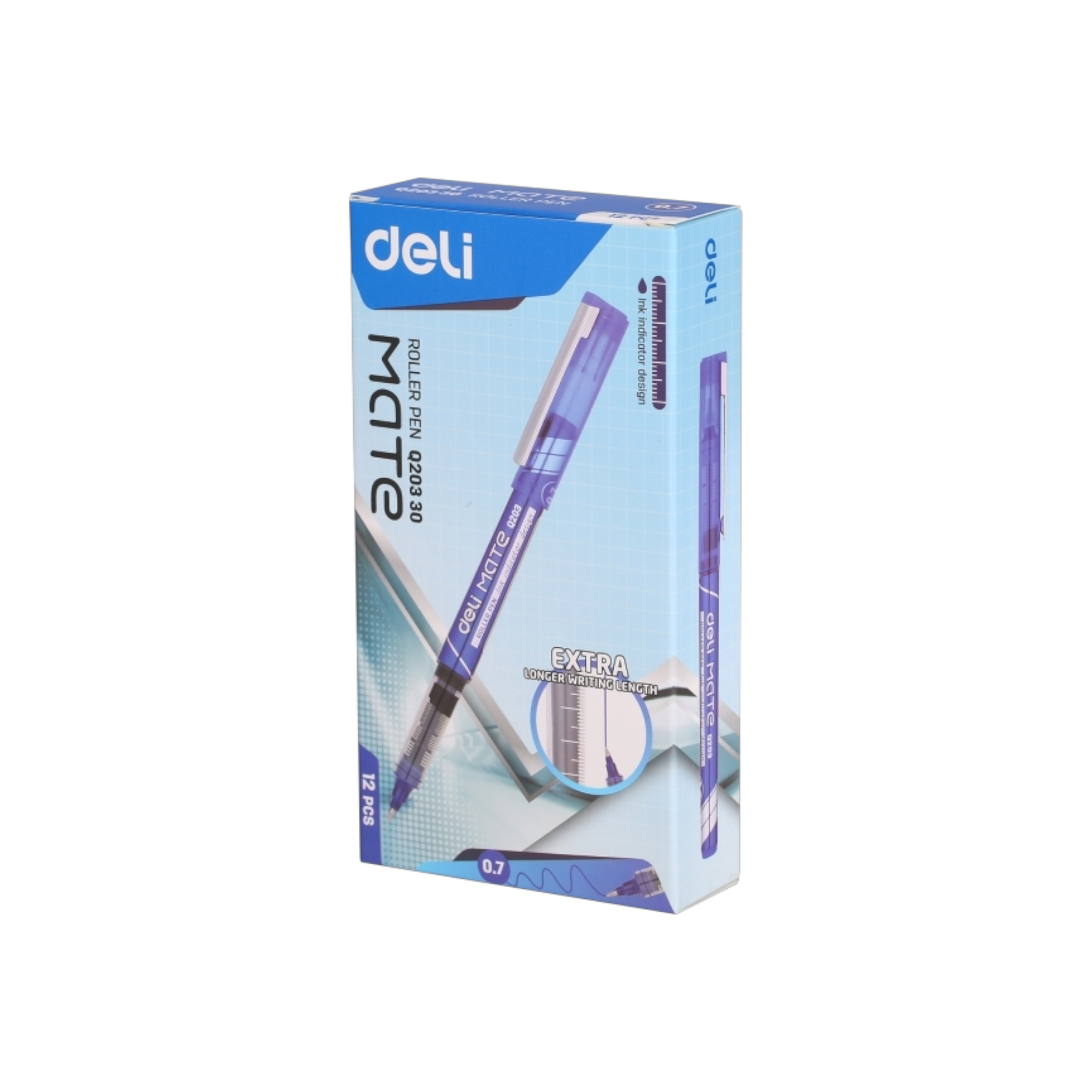 Deli Mate Roller Pen 0.7mm Blue Ink EQ20330 1pc