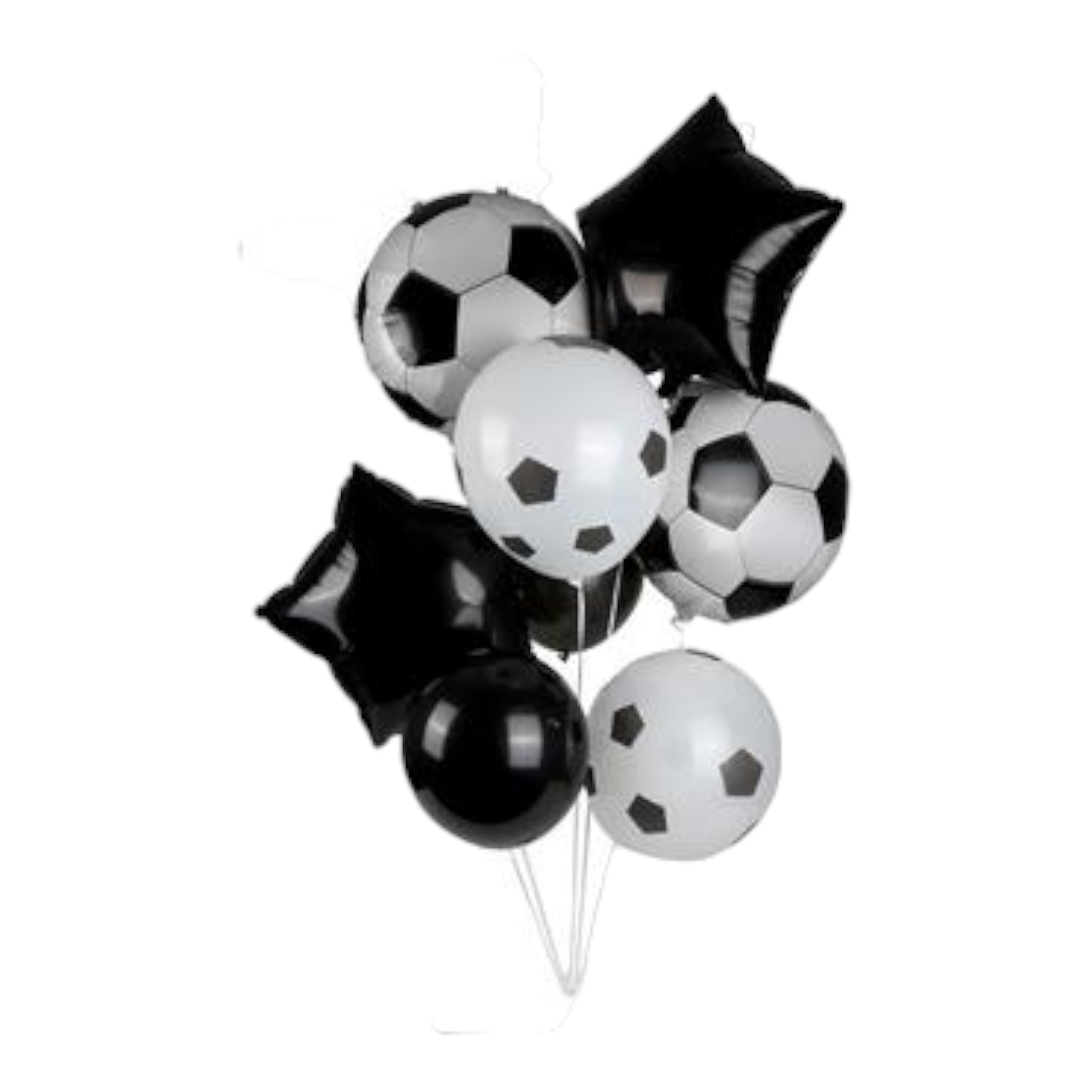 Kids Party Soccer Balloon Bouquet 8pc Set