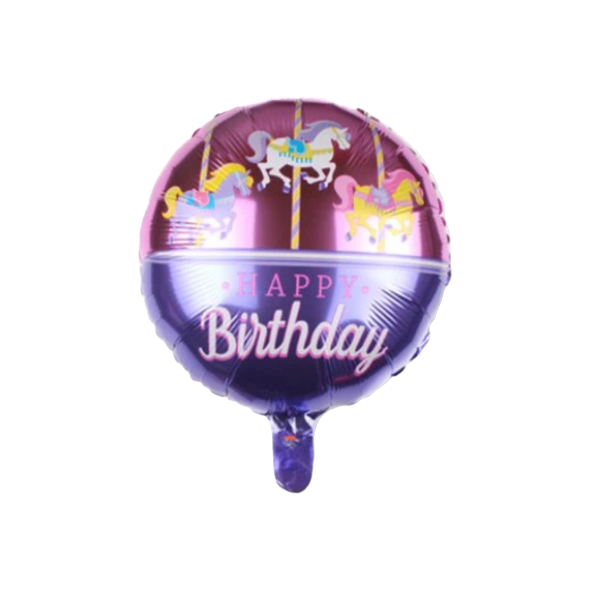 Happy Birthday Foil Balloon with Stick 45cm