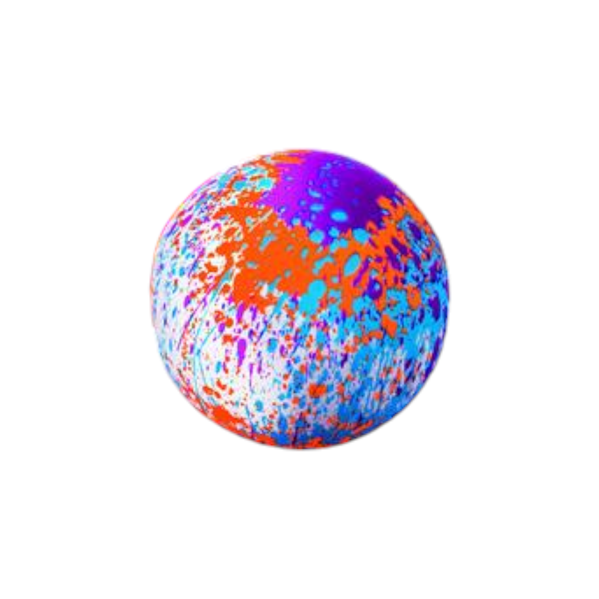 Plastic Rainbow Ball Rainbow 20cm