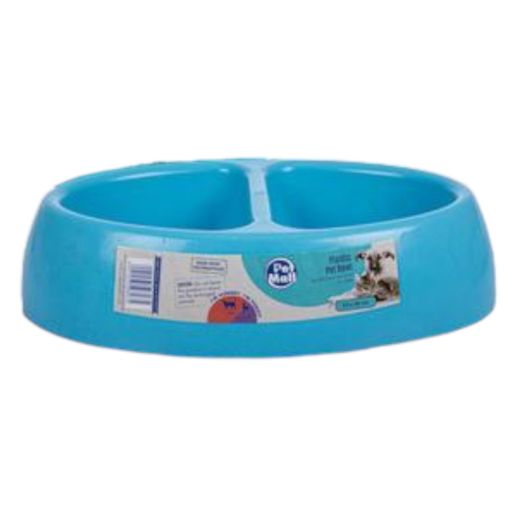 Pet Mall Dog/Cat Plastic Bowl Double 32x20cm each