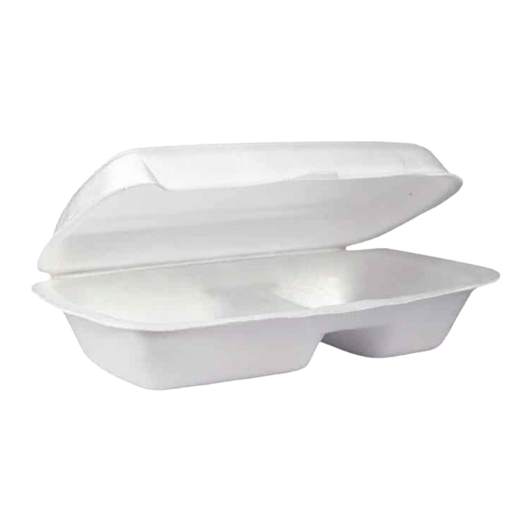 Fomo Food Tray No.40 2-Division Clamshell 75pack