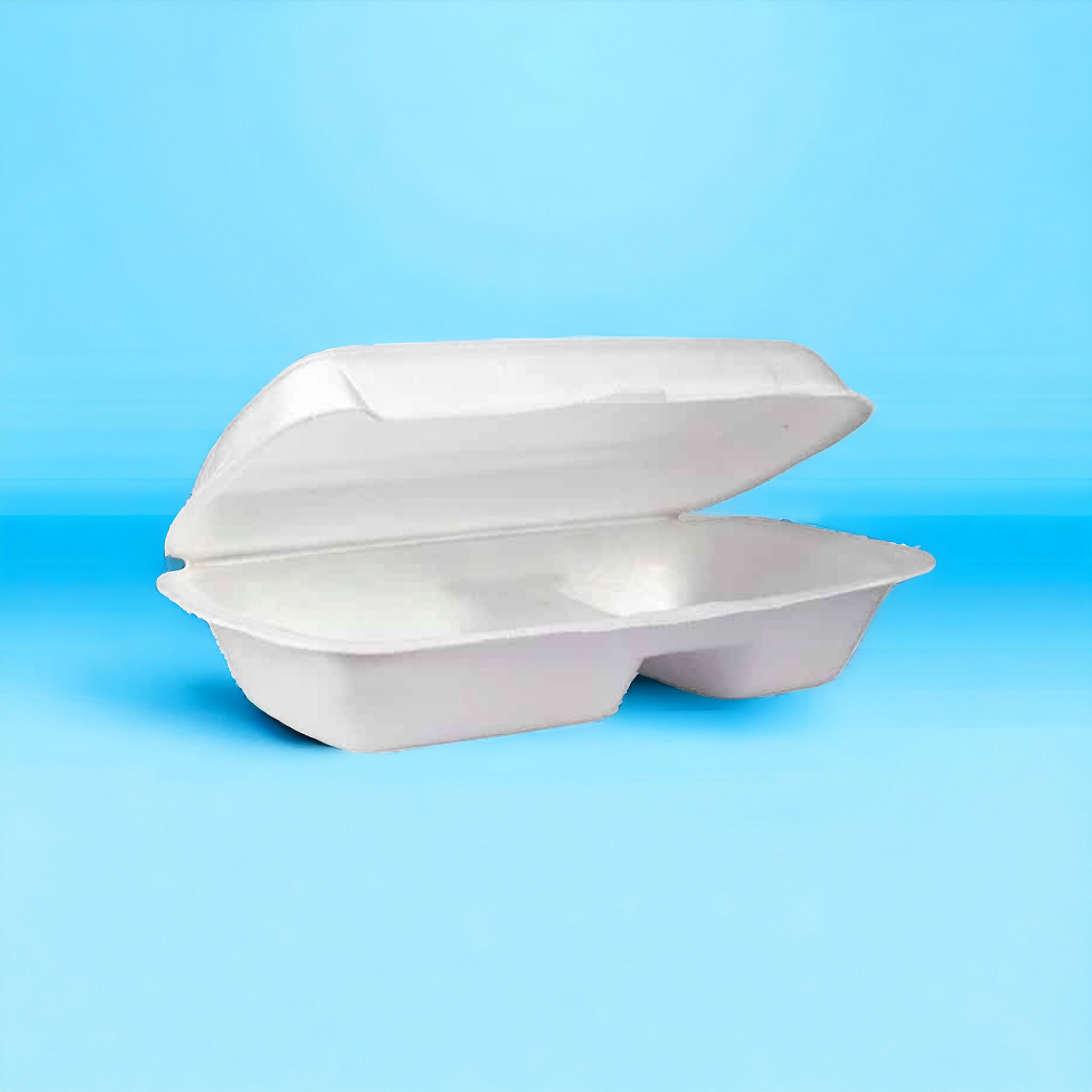 Fomo Food Tray No.40 2-Division Clamshell 75pack