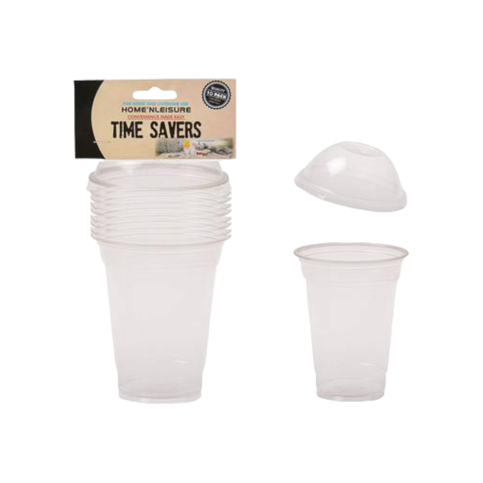Time Savers 300ml Disposable Picnic Plastic Party Cup 10pack