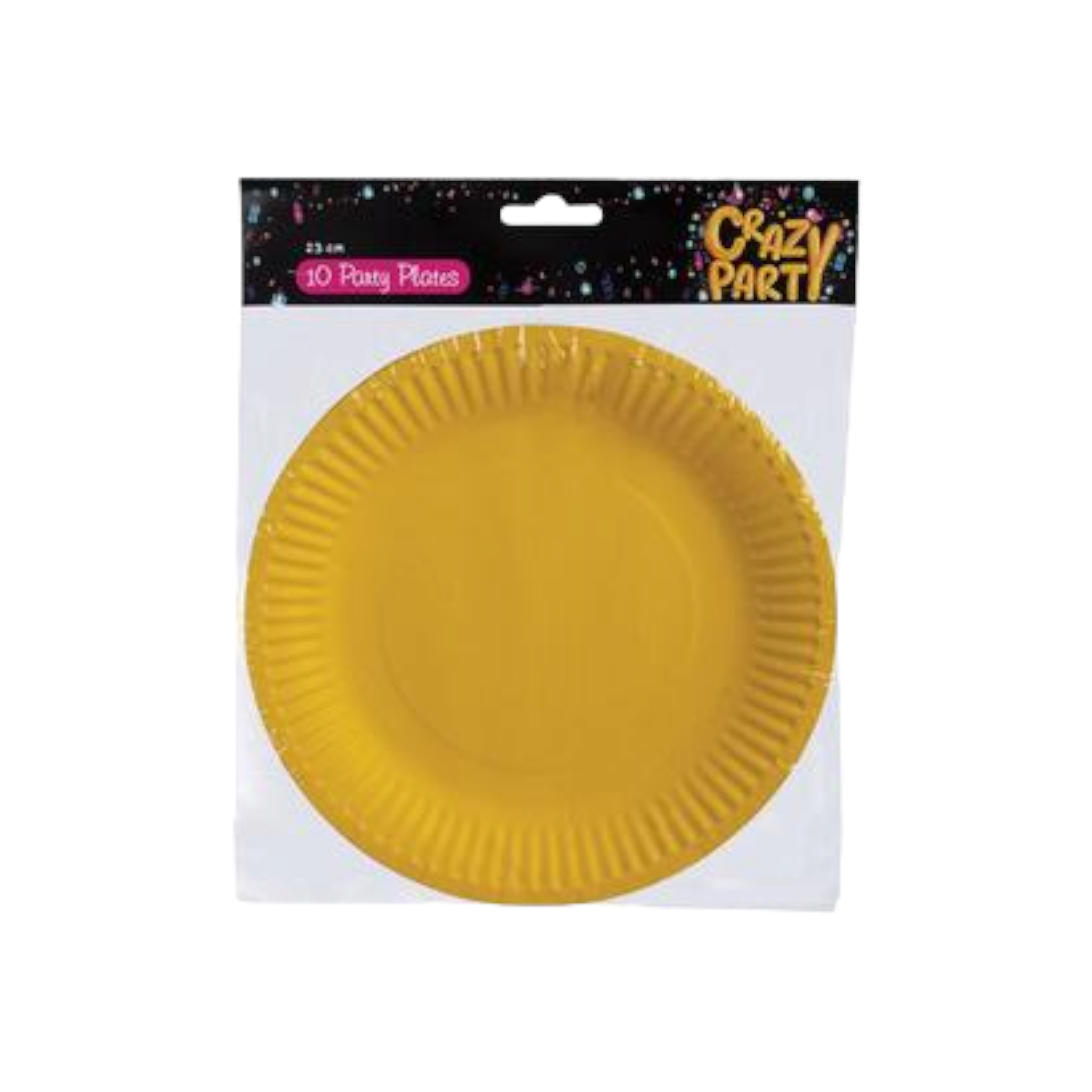 Picnic Party Plates Yellow 23cm 10pcs