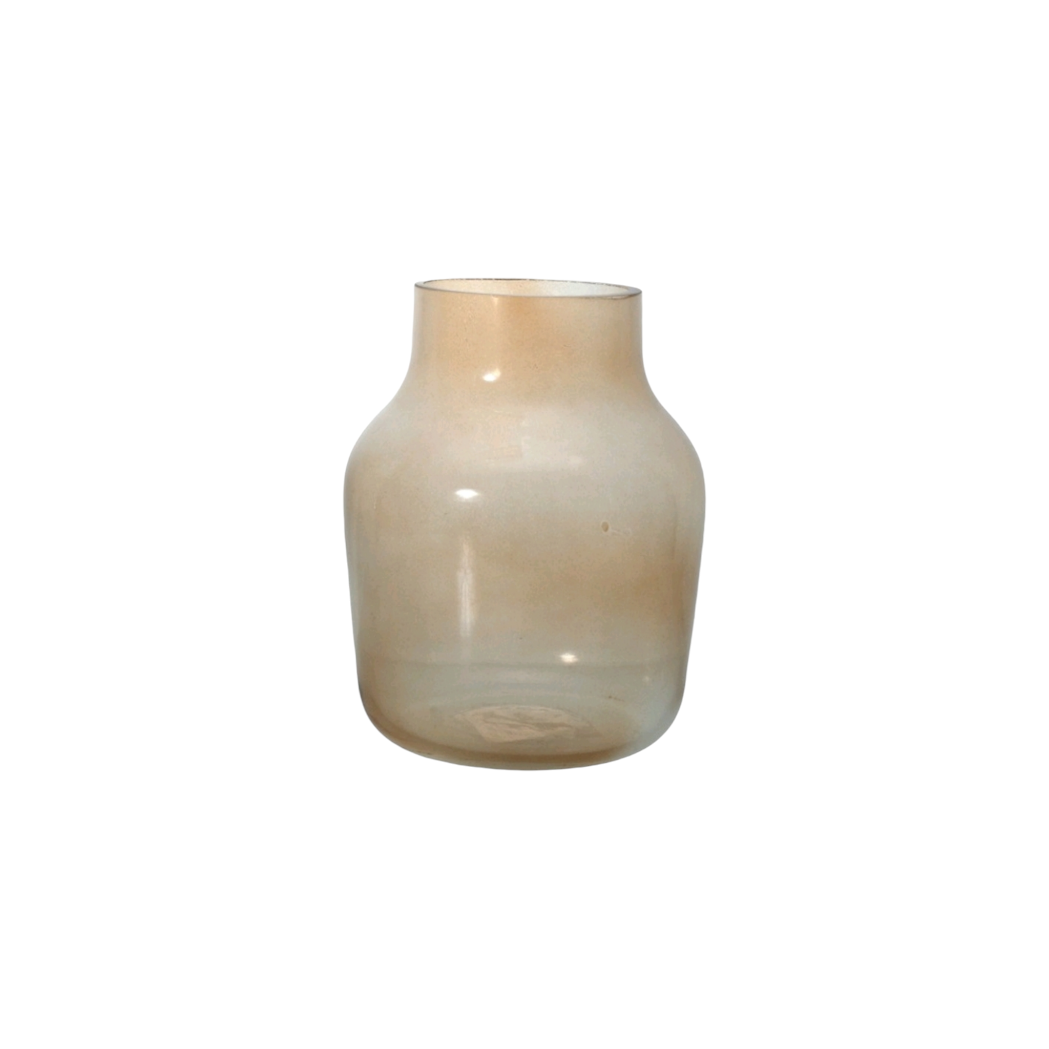 Glass Flower Vase Tapered Neck 19cm 22714