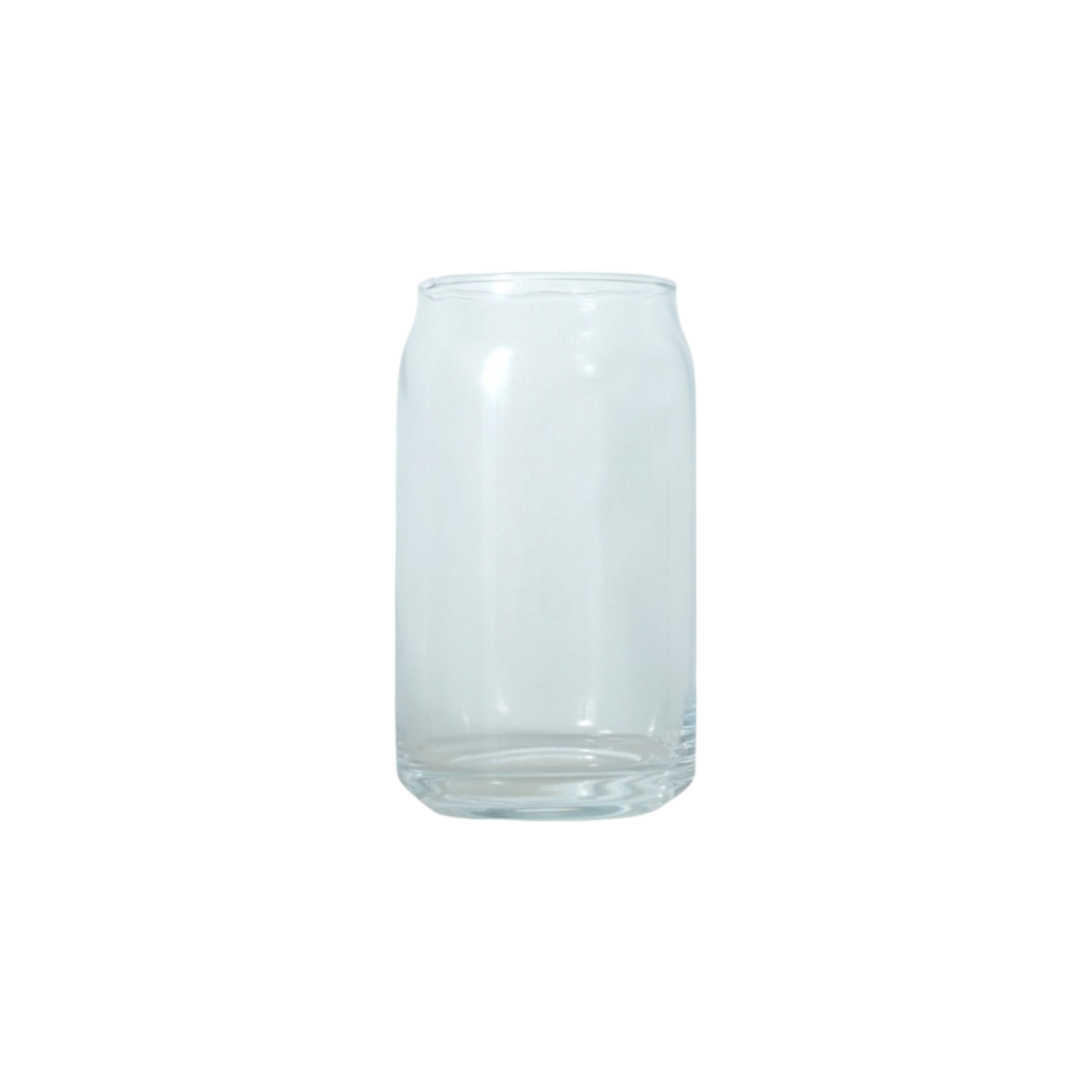 Aqua Glass Drinking Can Shaped Tumbler 515ml Gift Set of 4pack