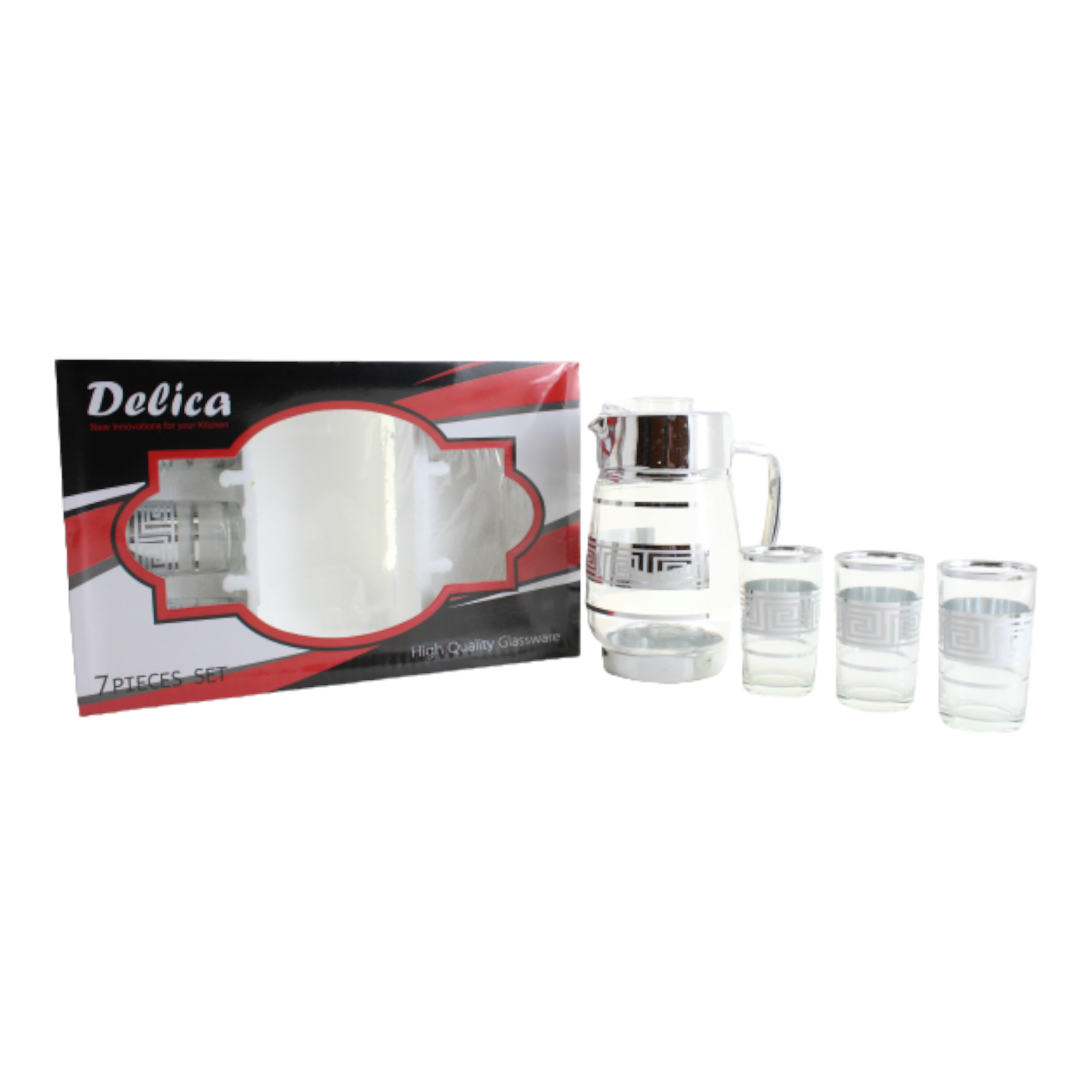 Delica Chrome Water Set 7pc Gift Box