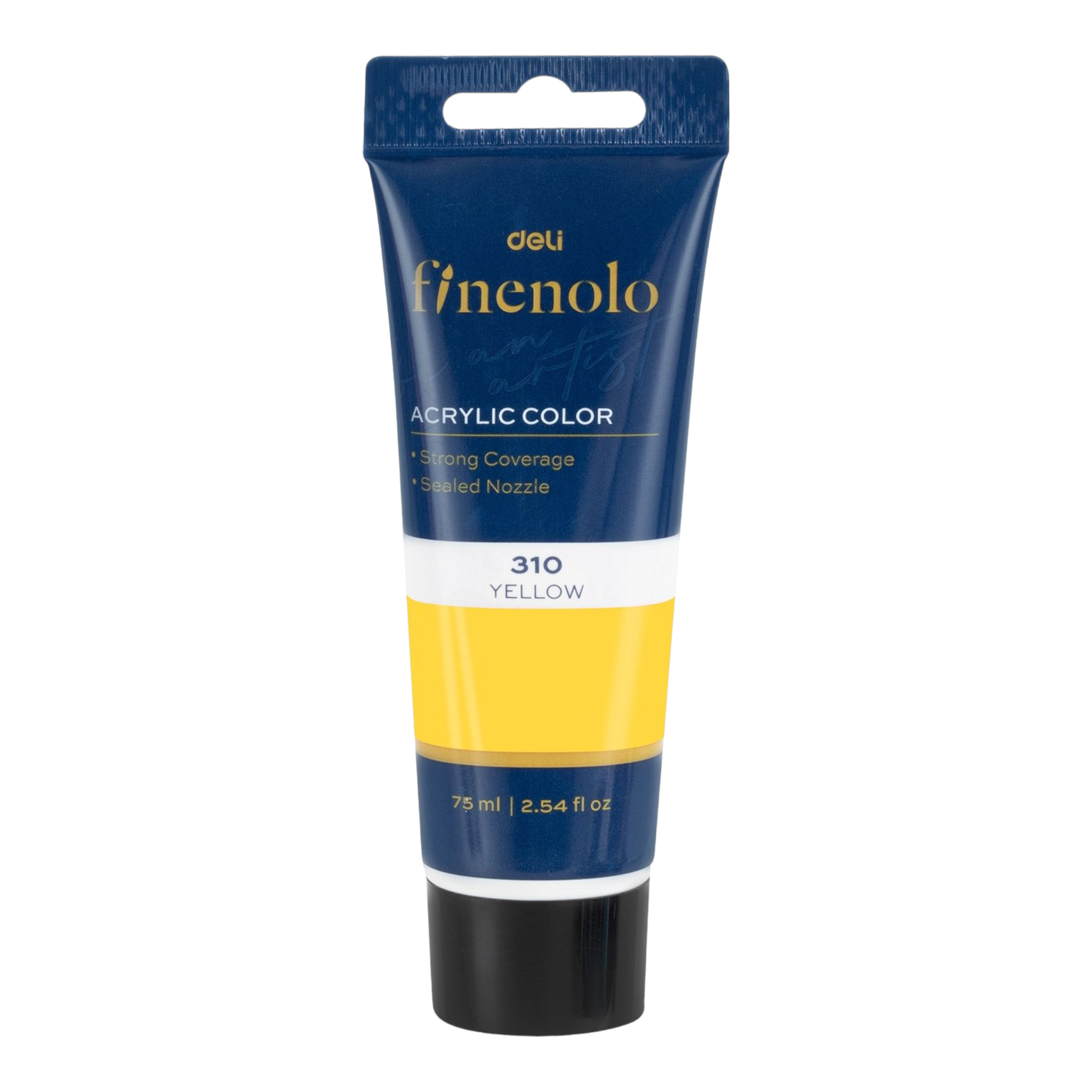 Deli Finenolo Acrylic Paint 75ml Yellow