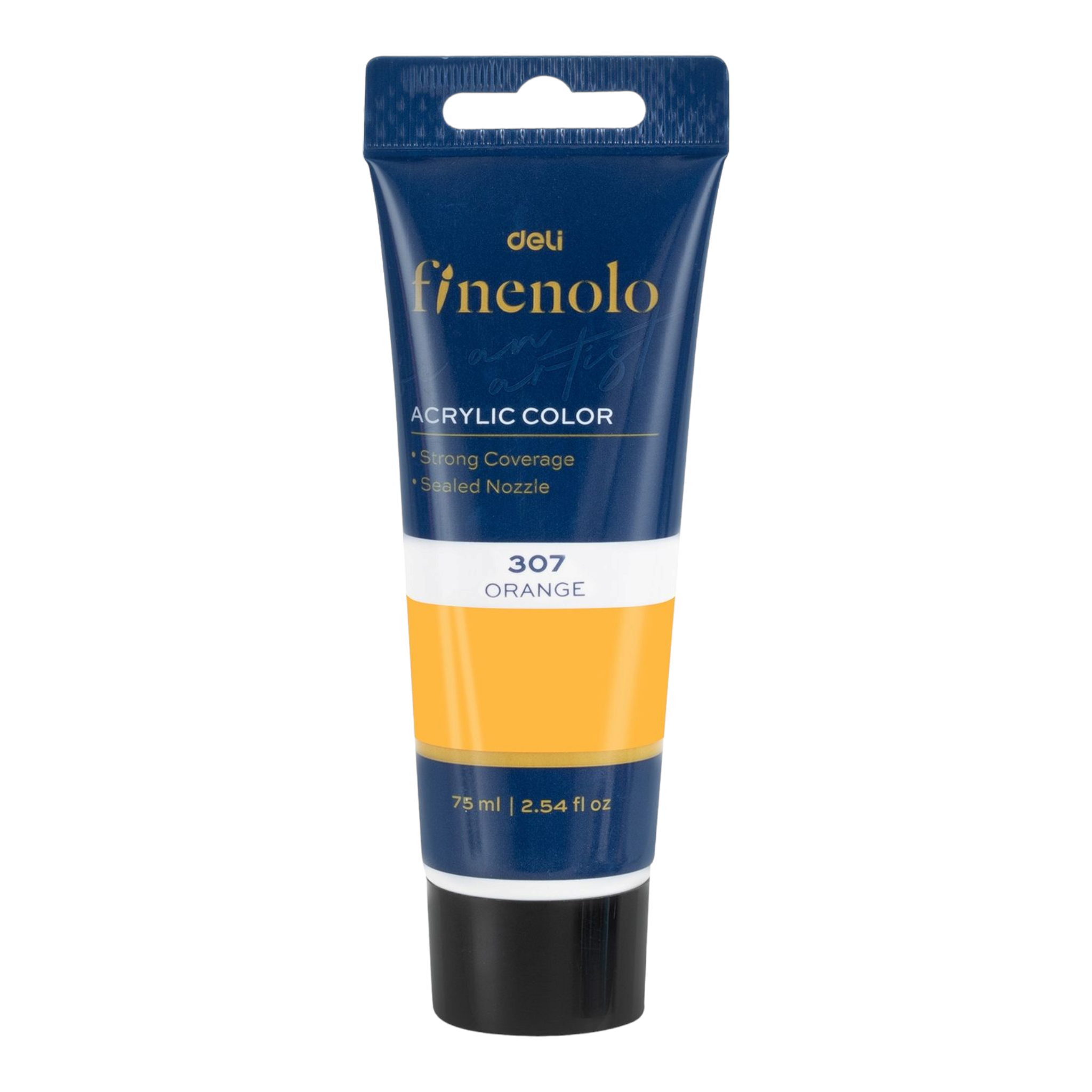 Deli Finenolo Acrylic Paint 75ml Orange