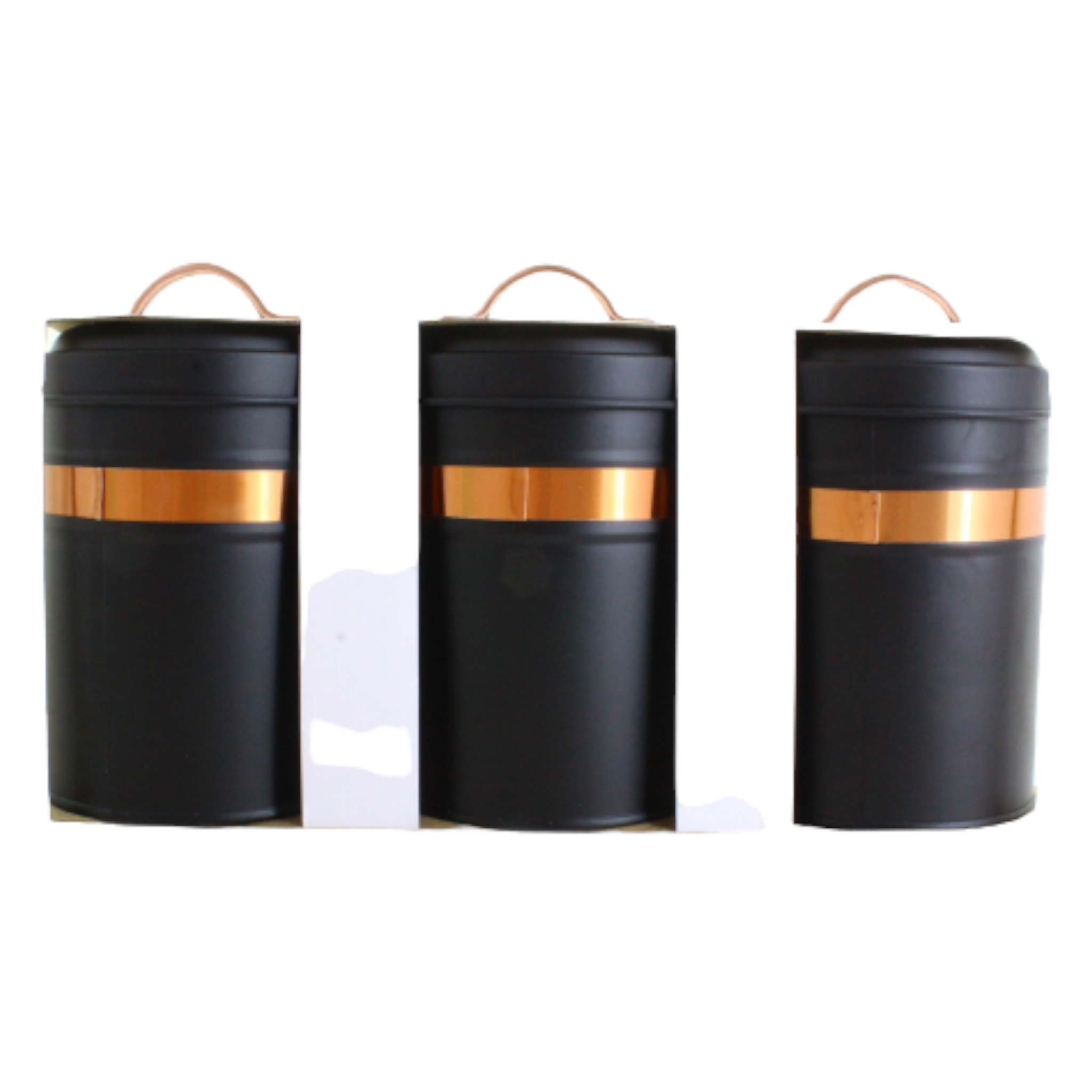 Storage Canister Black & Copper 3pc Set HV156