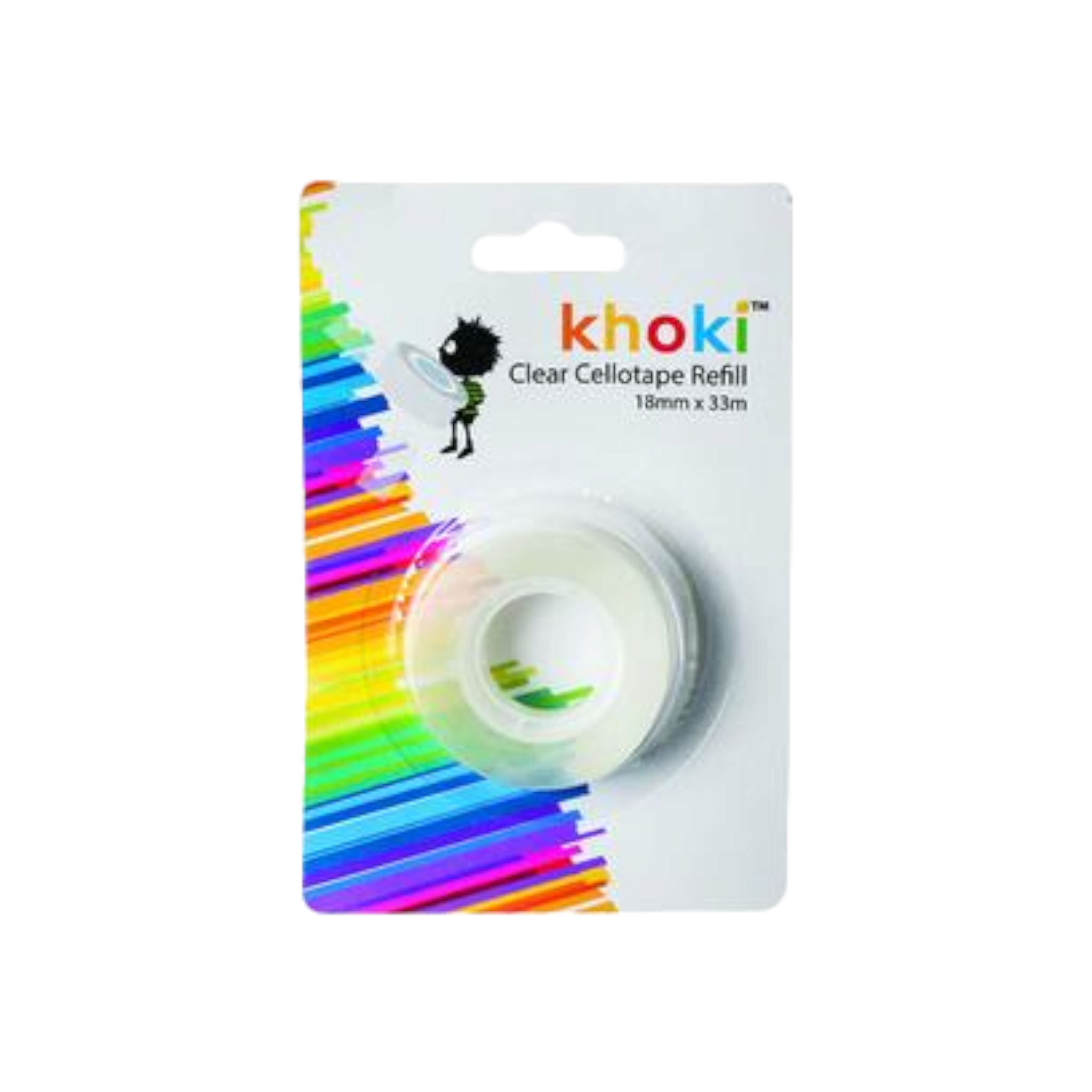 Khoki Adhesive Super Tape Clear 33x18mm Refill
