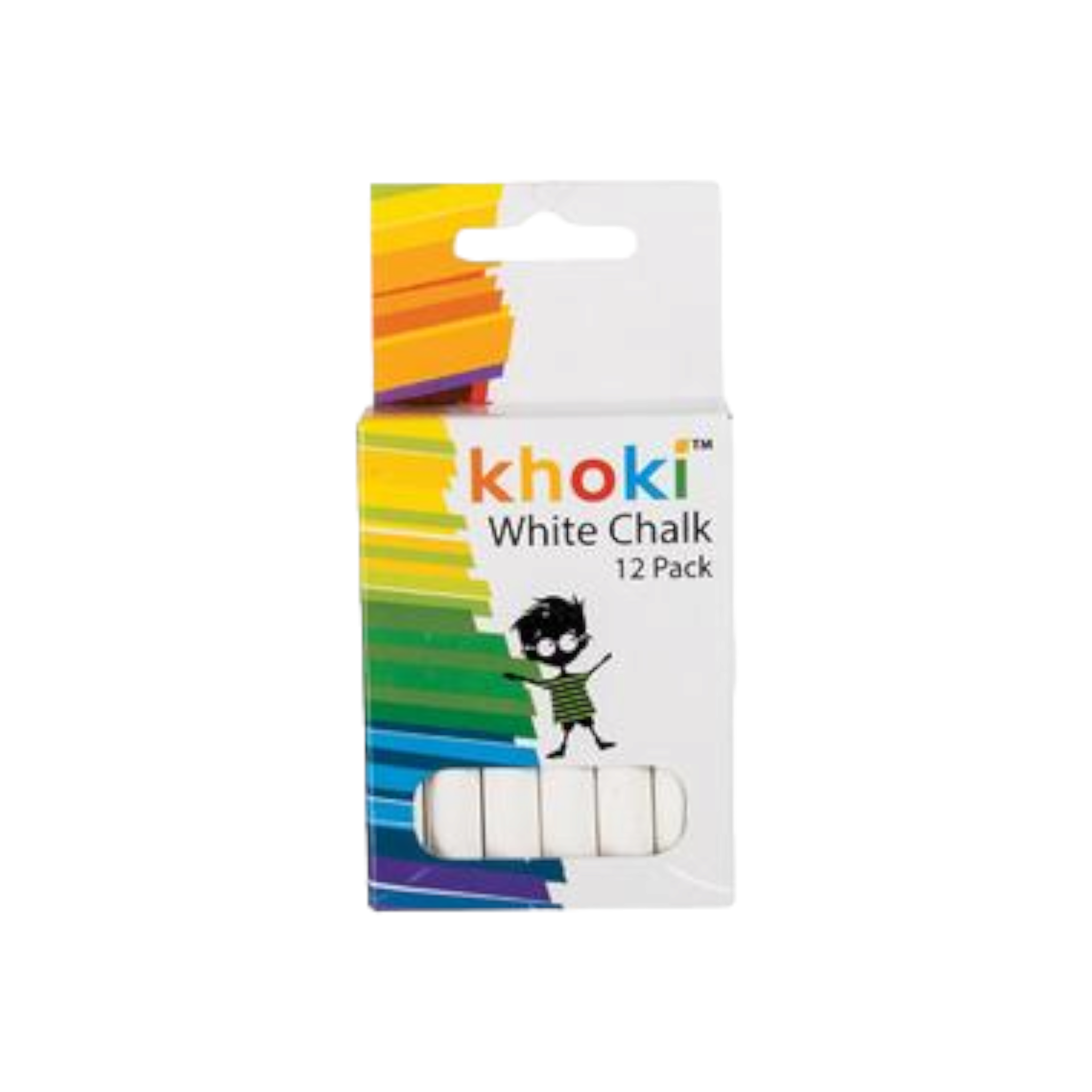 Khoki White Chalk 12pc