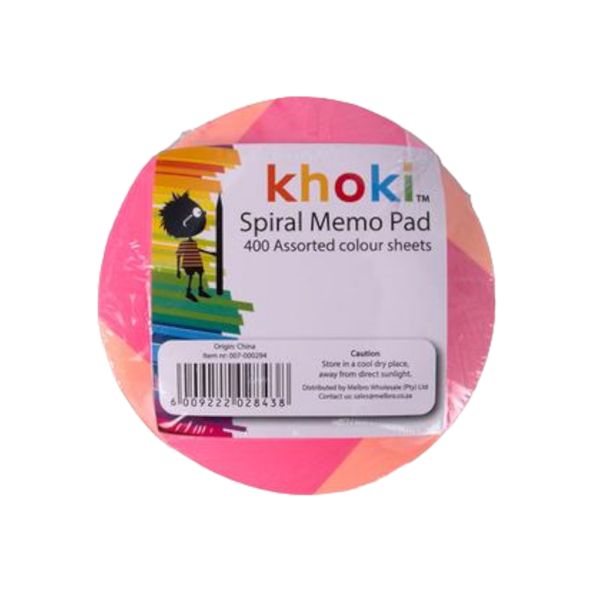 Khoki Color Memo Reminder Notes Spiral 400sheets