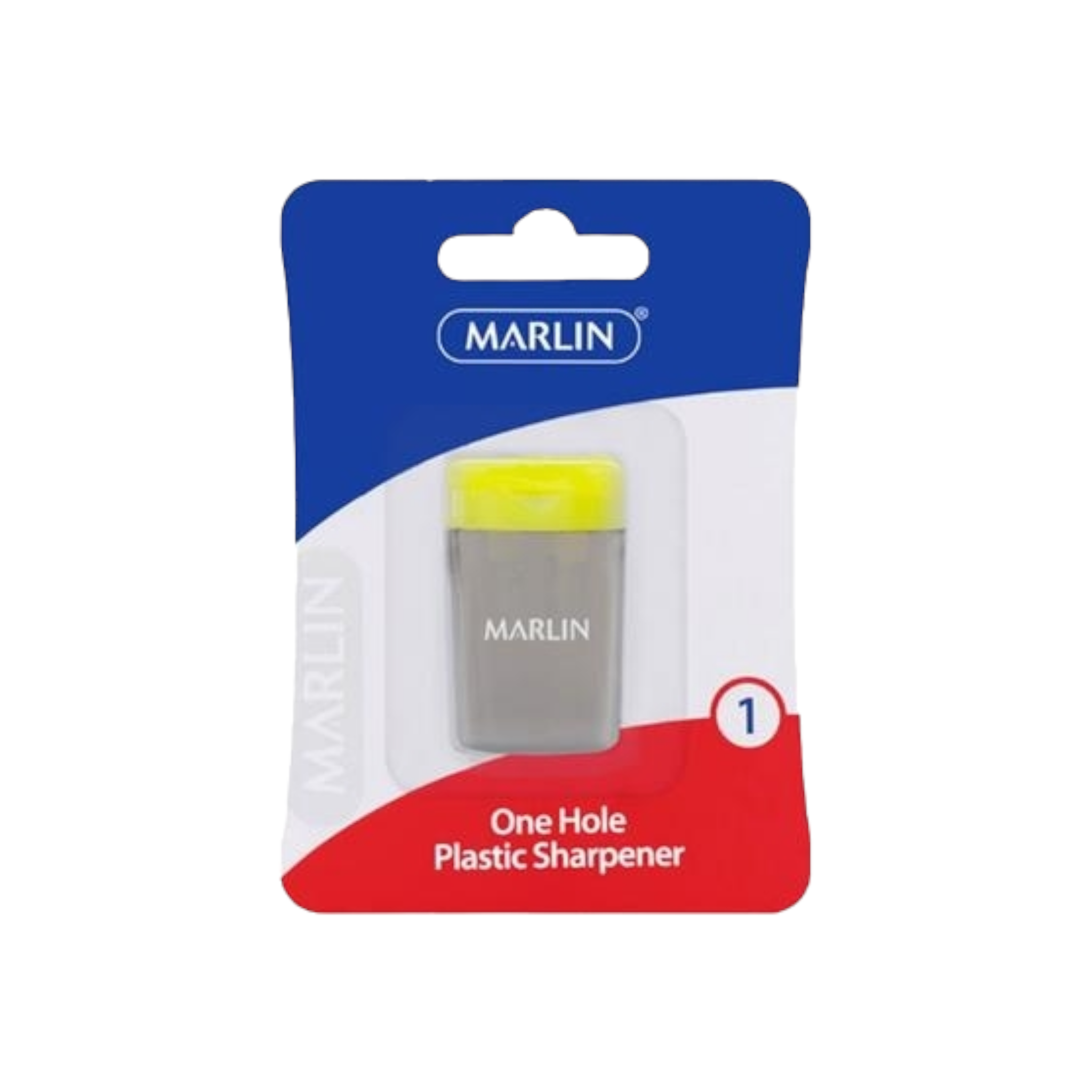 Marlin 1-Hole Plastic Sharpener with Waste Shavings Container
