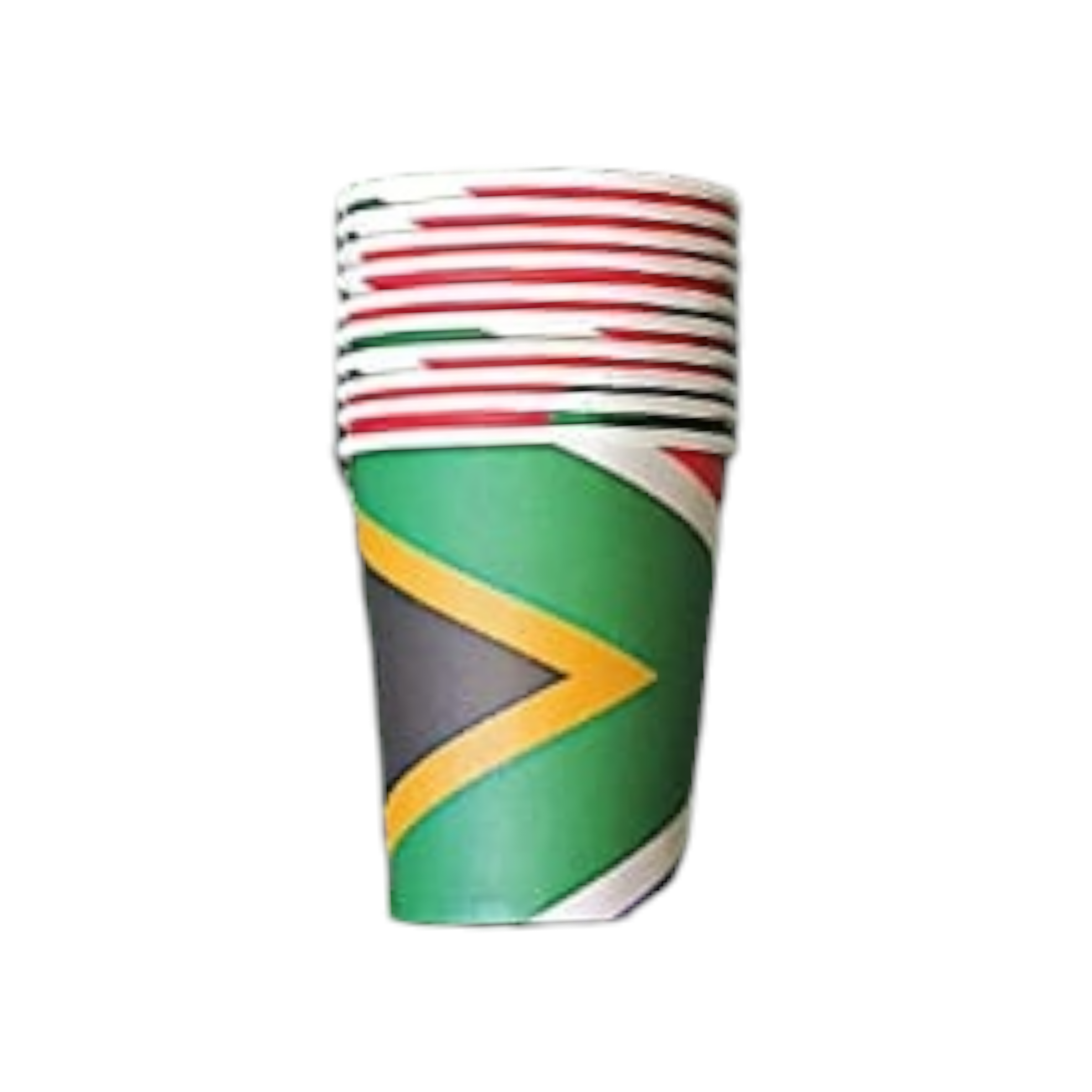 Party Paper Cup 250ml South African Flag 10pack