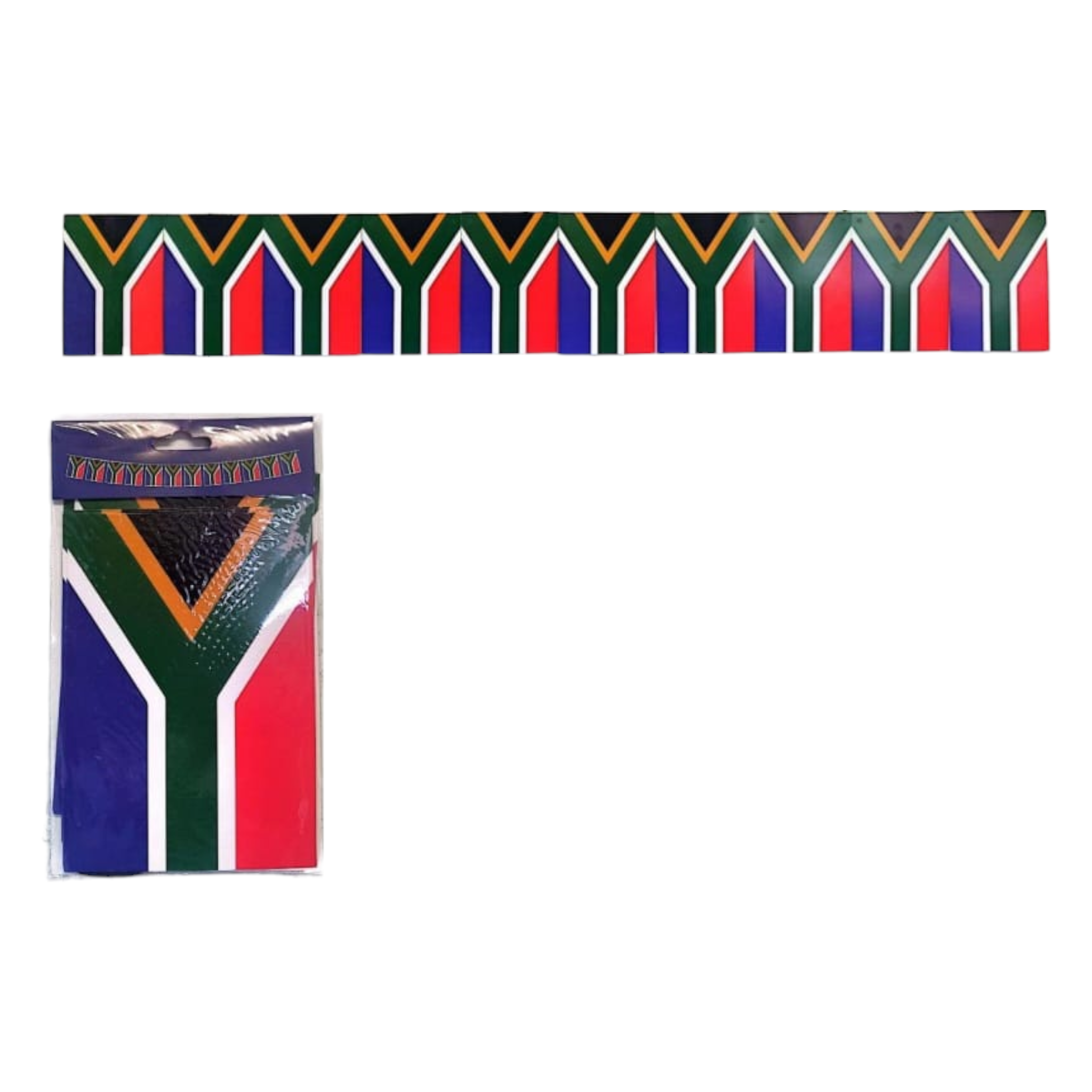 South Africa Flag Party Paper Banner Length-2m 12pcs