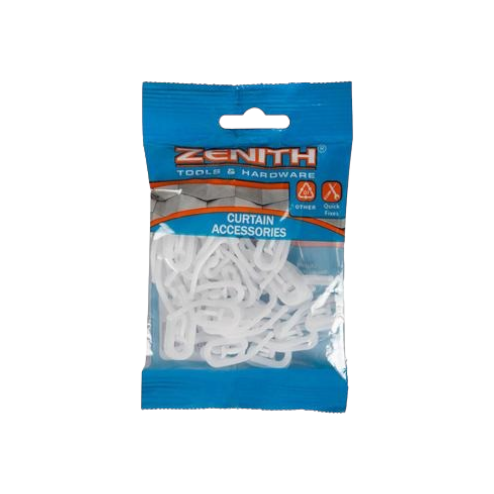 Zenith Curtain Hooks Acetyl R6 50pack