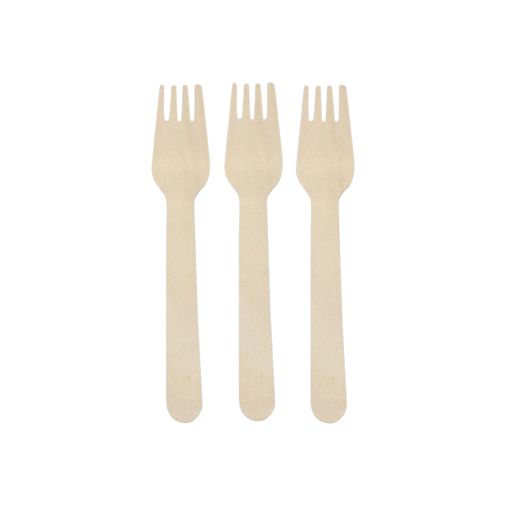 DIY Craft Wooden Fork 15.5cm 6pack