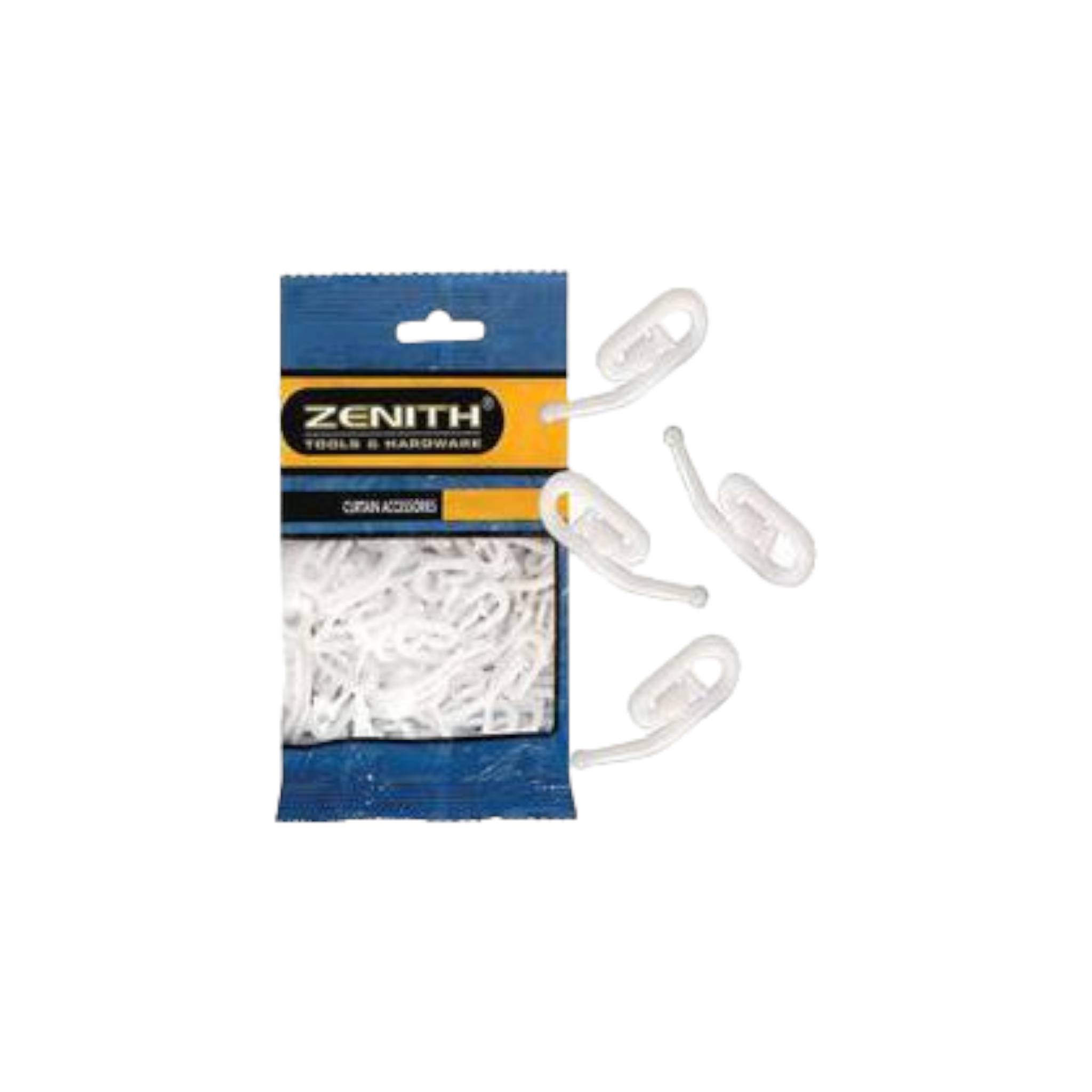 Zenith Curtain Hooks Acetyl R6 100pack