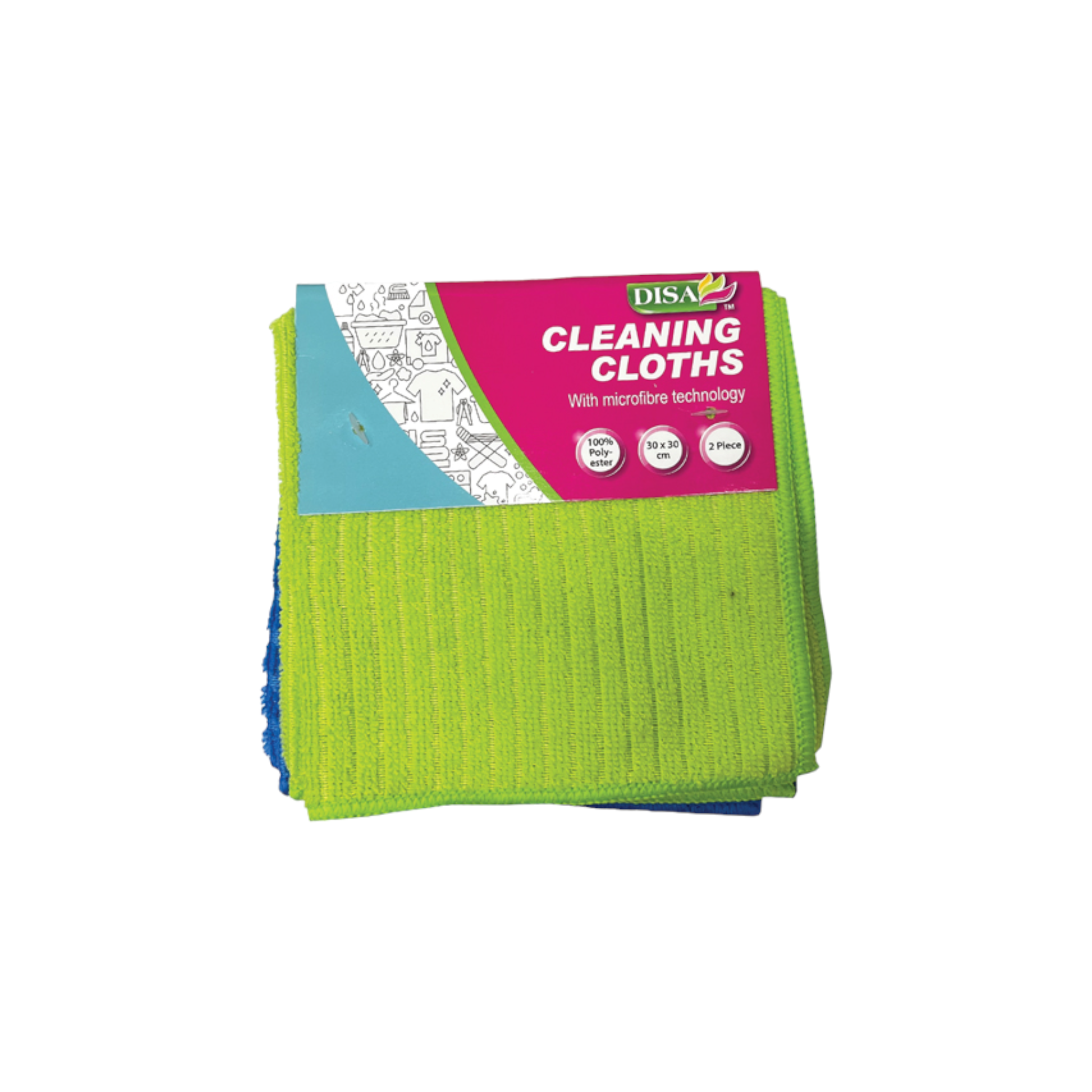 Disa Microfibre Cleaning Cloth 30x30cm 2pcs