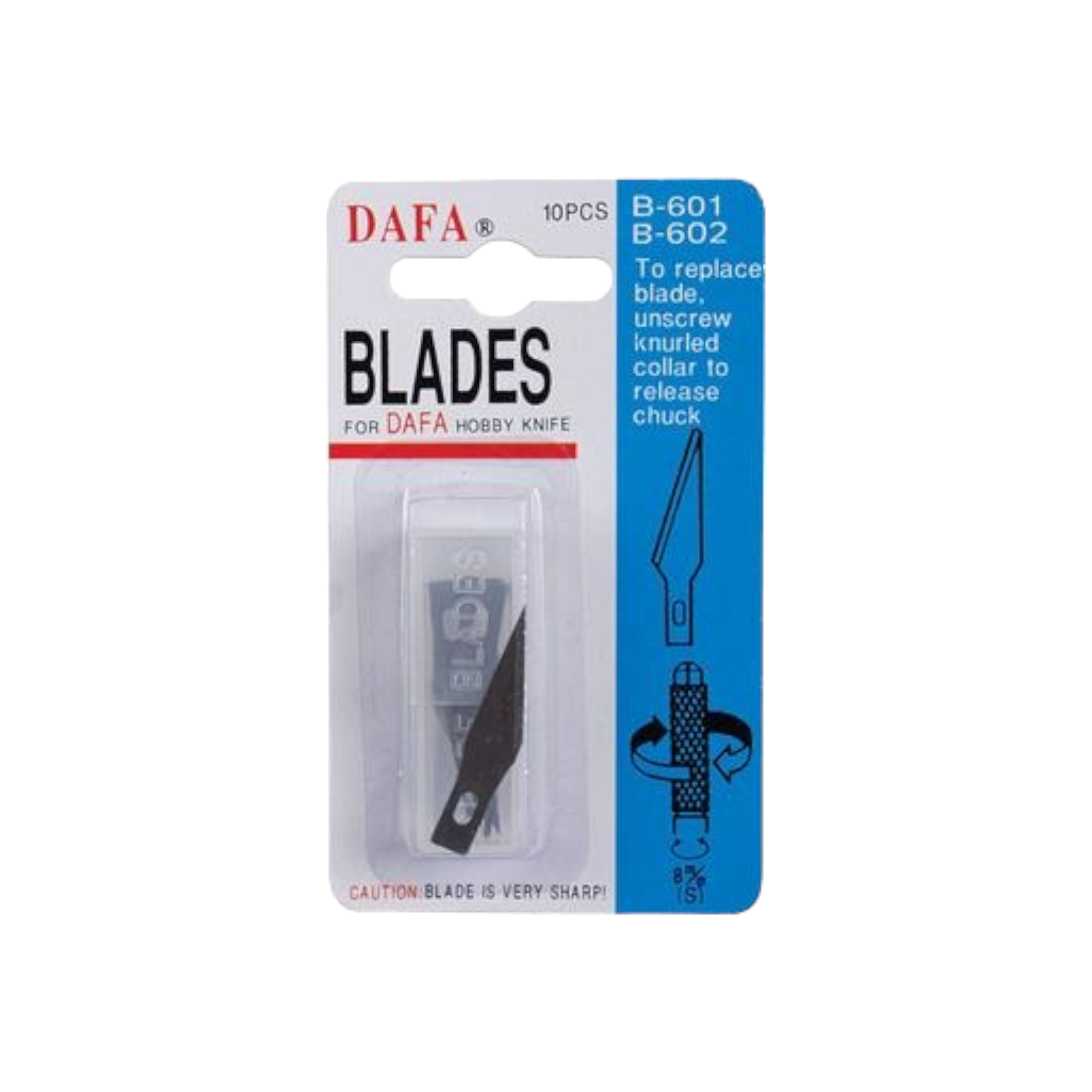 Dafa Blister Knife Blades 35mm 10pc