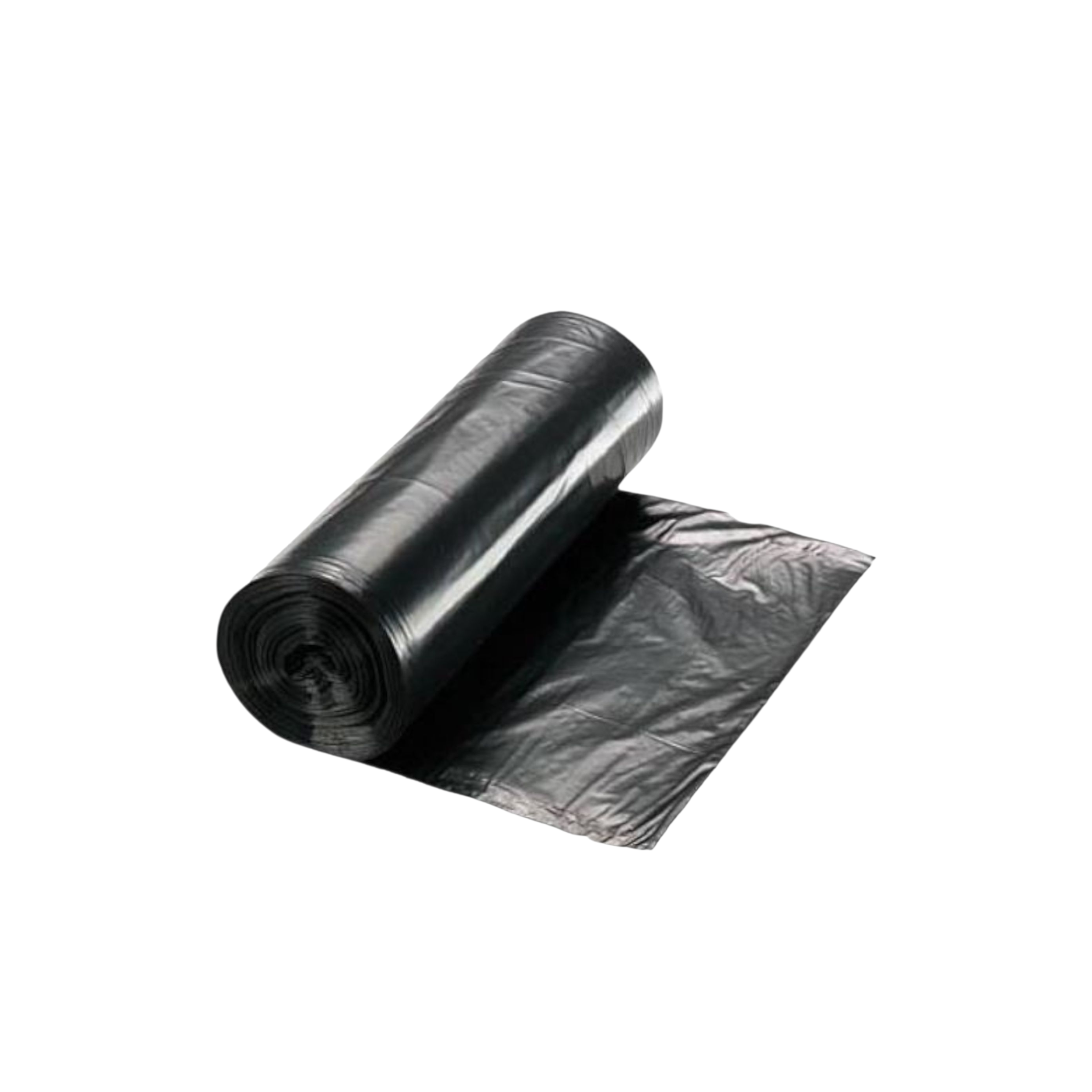 Refuse Bags on Roll Light Duty 75x95cm 20microns Recycled Black 20pcs