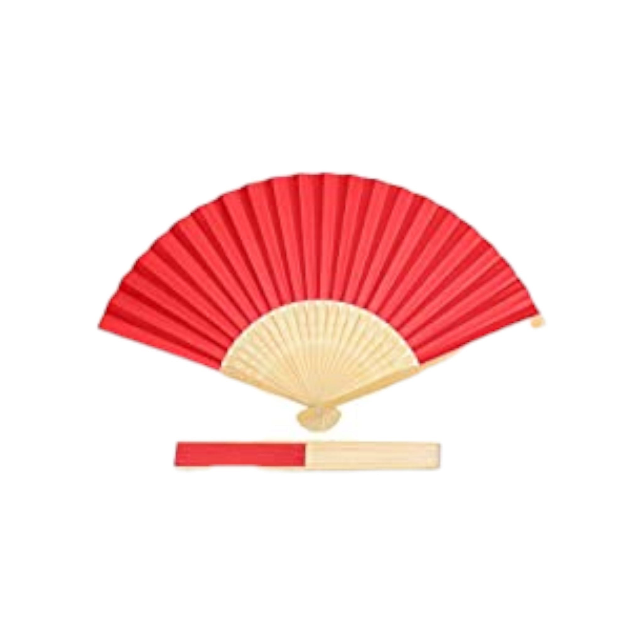 Chinese Paper Folding Fan Solid Colour 40cm