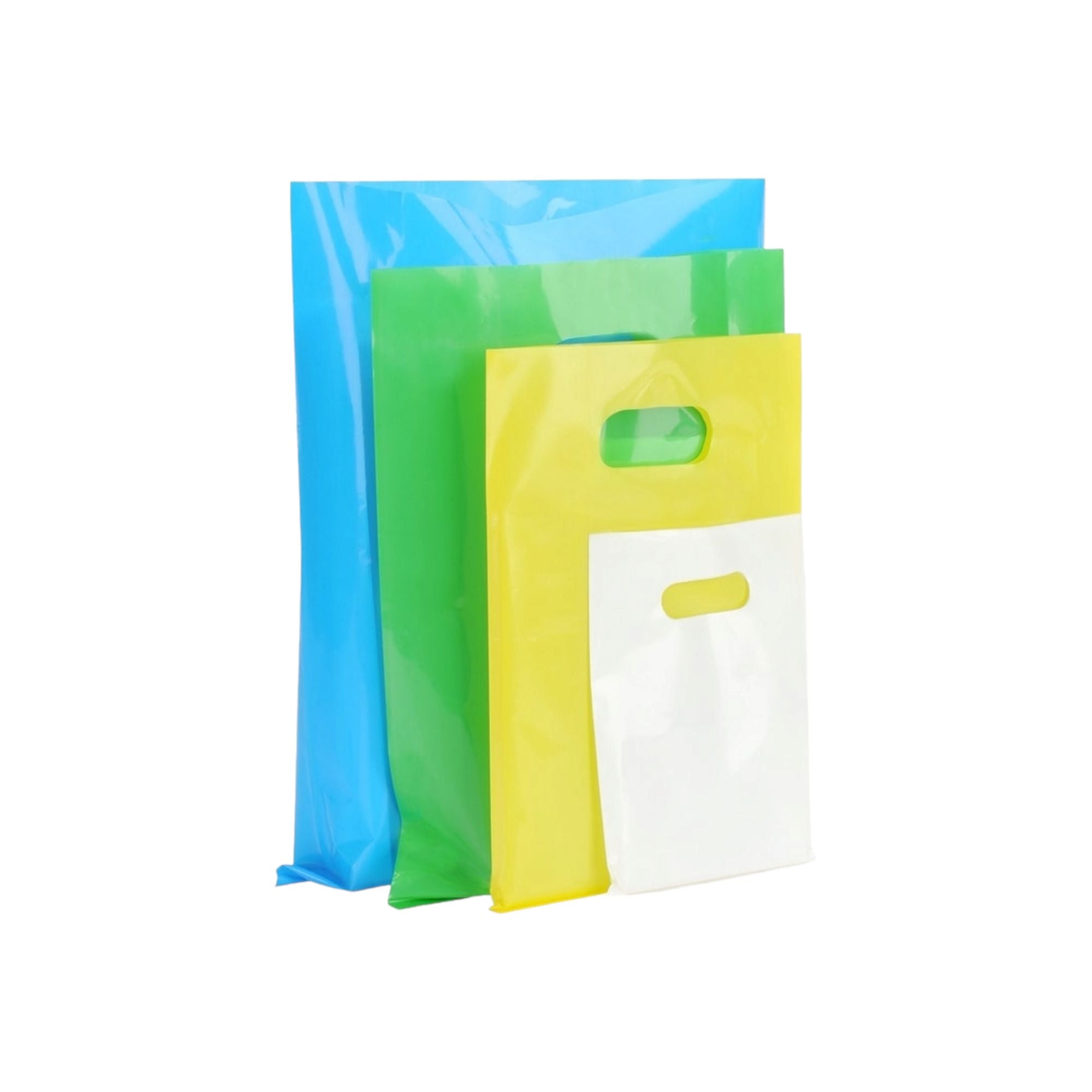 Plastic Boutique Bags 450+200x550mm 100mic 100pack