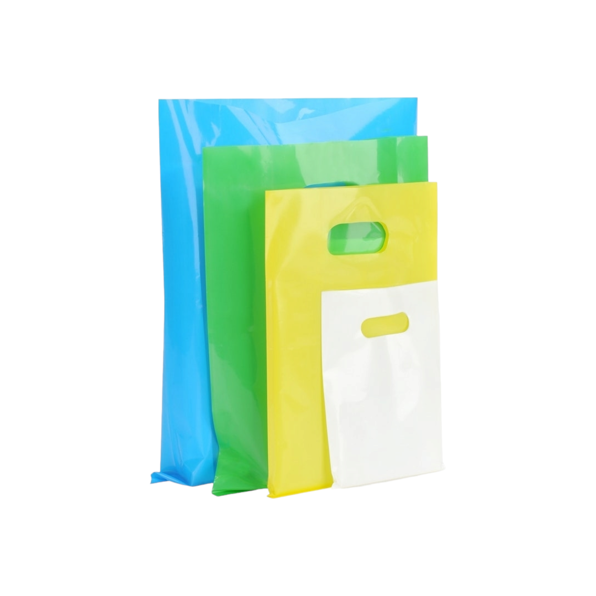 Plastic Boutique Bags 400+120x600mm 75mic 100pack