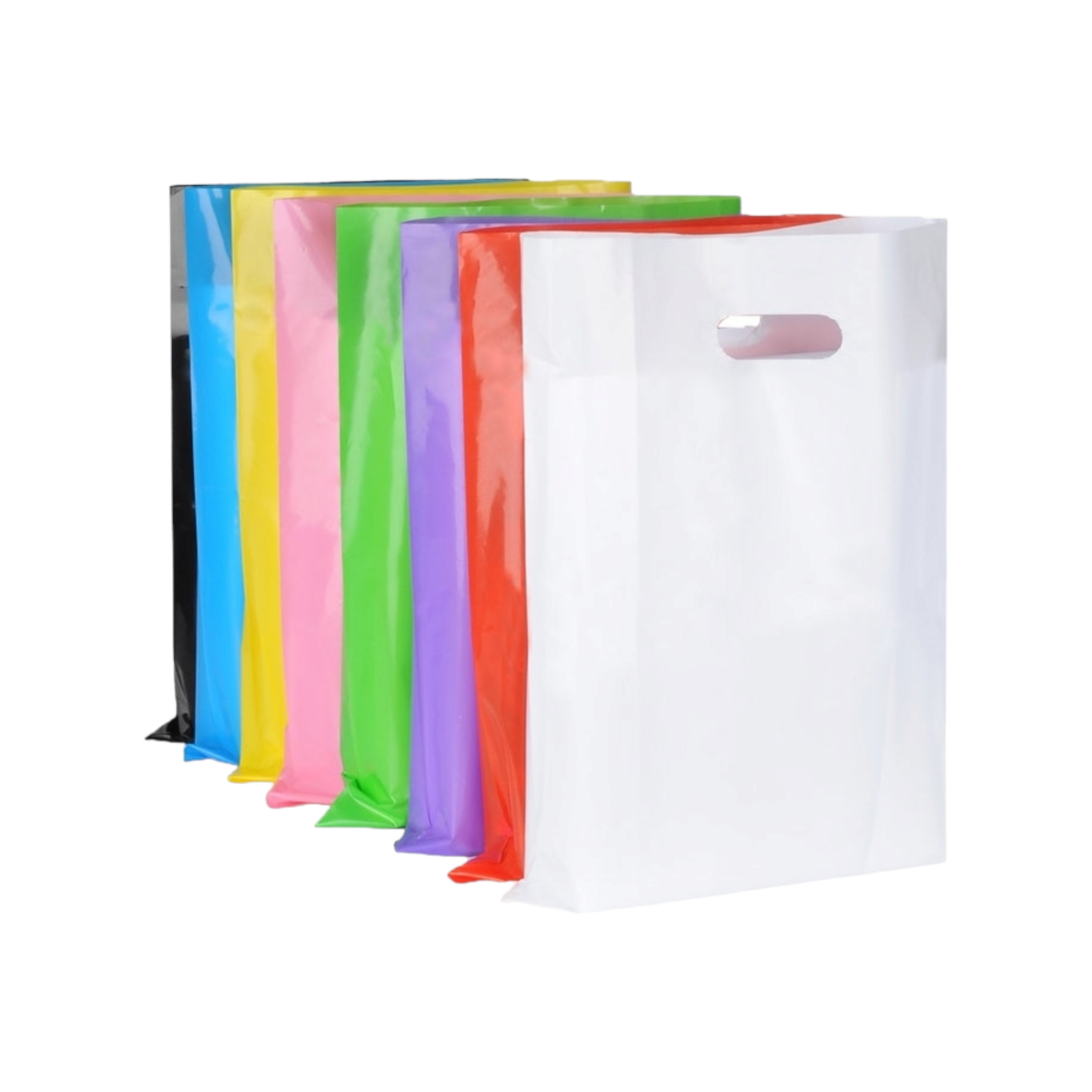 Plastic Boutique Bags 250+100x350mm 75microns 100pack