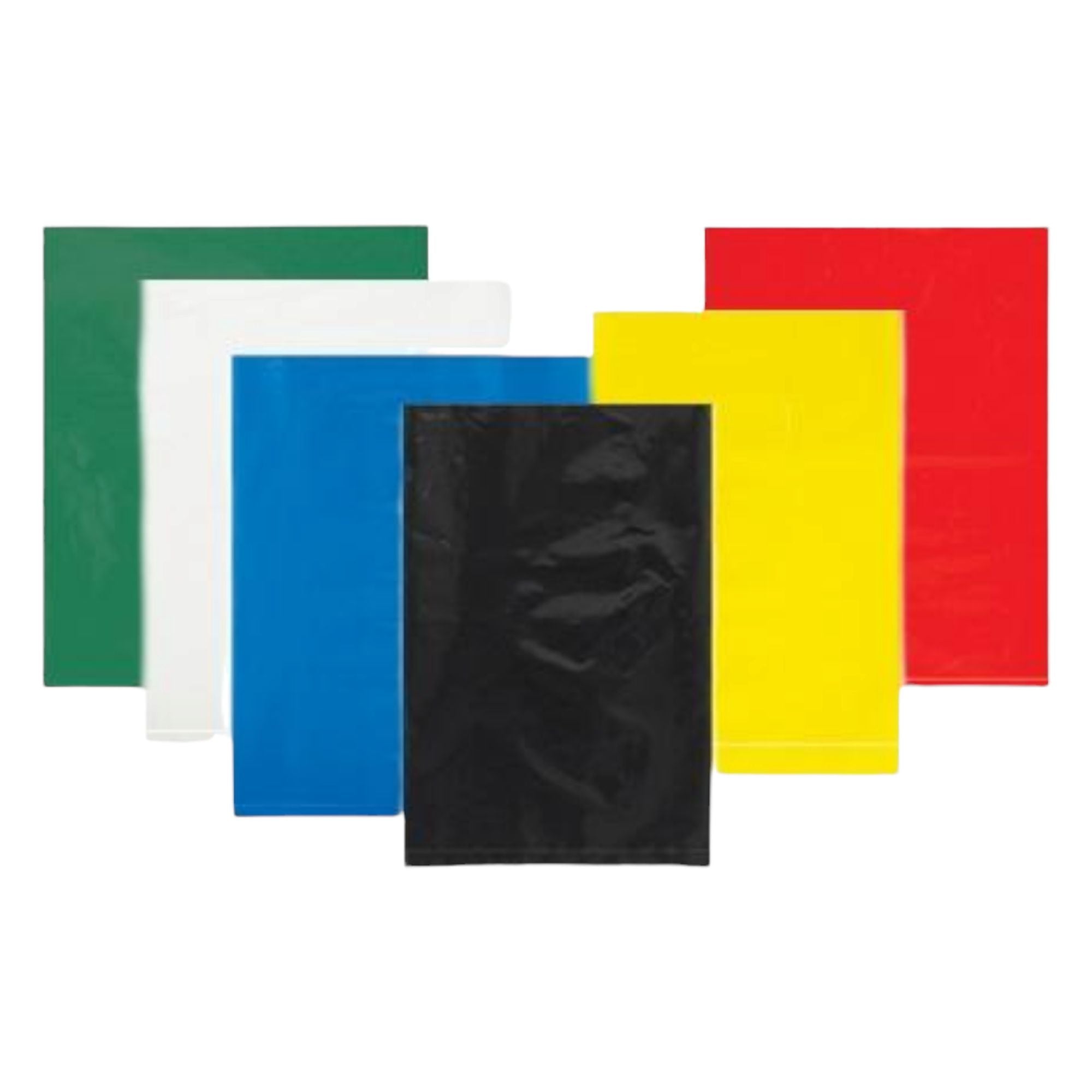 Plastic LDPE Merchandising Colour Bags 18x23cm 30mic 250Pack