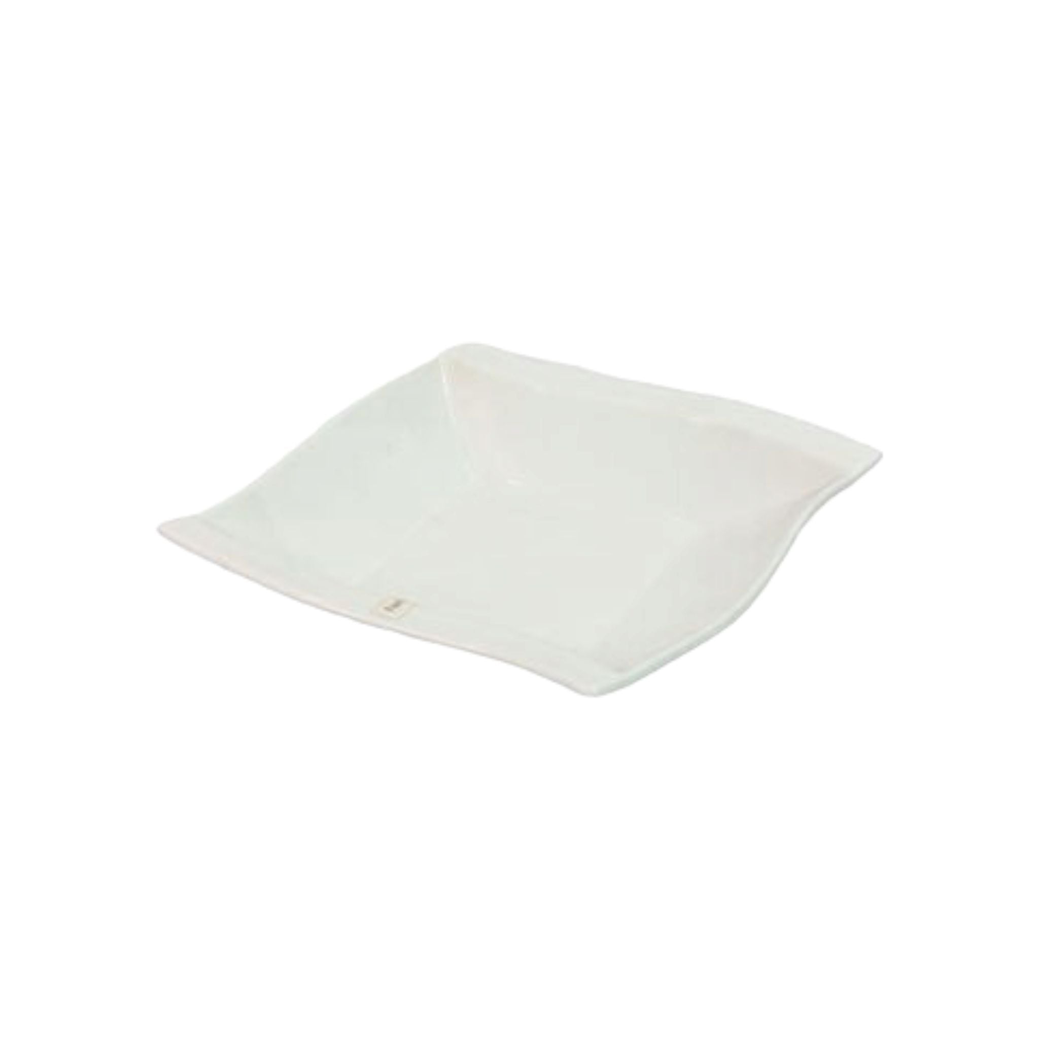 Ceramic Dinner Plate Wave Square 8inch