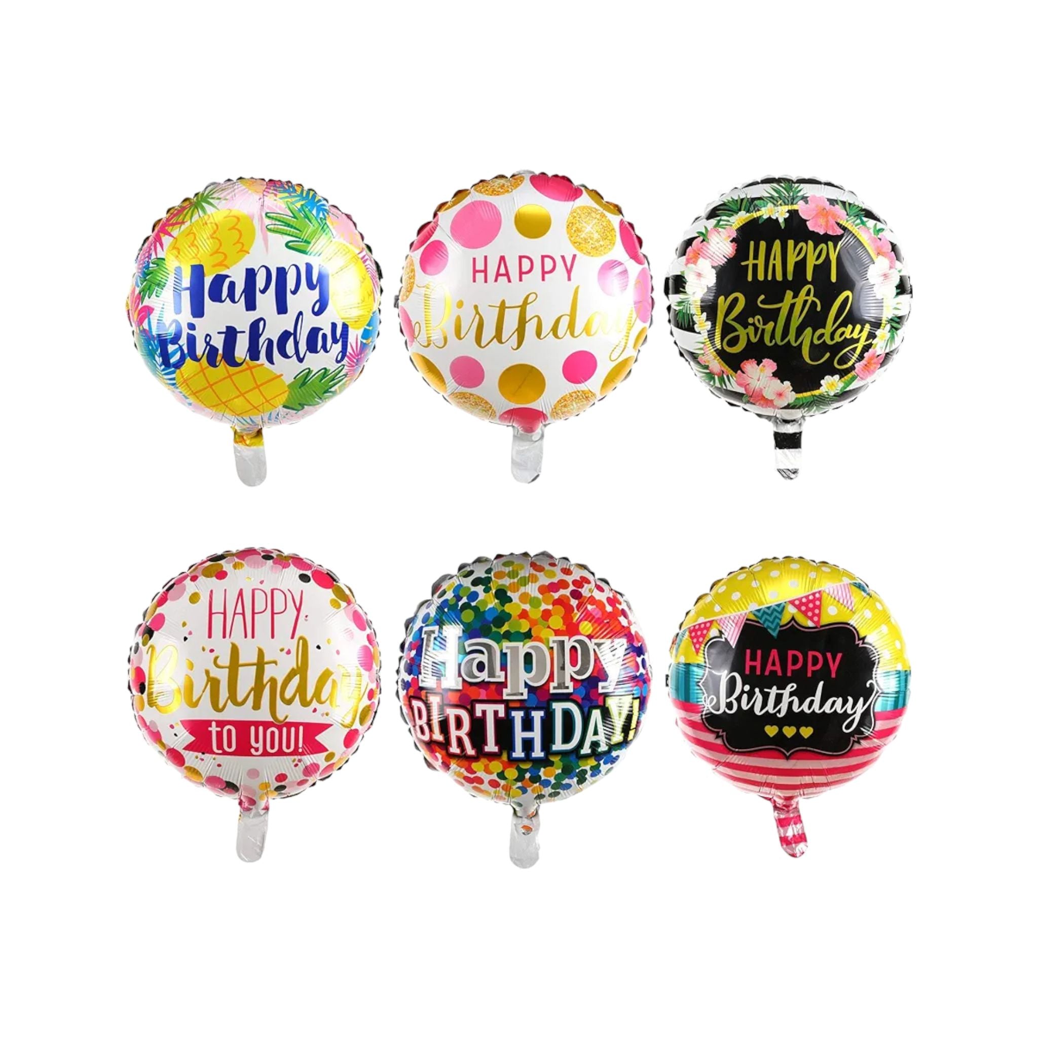 Foil Balloons Happy Birthday 45cm