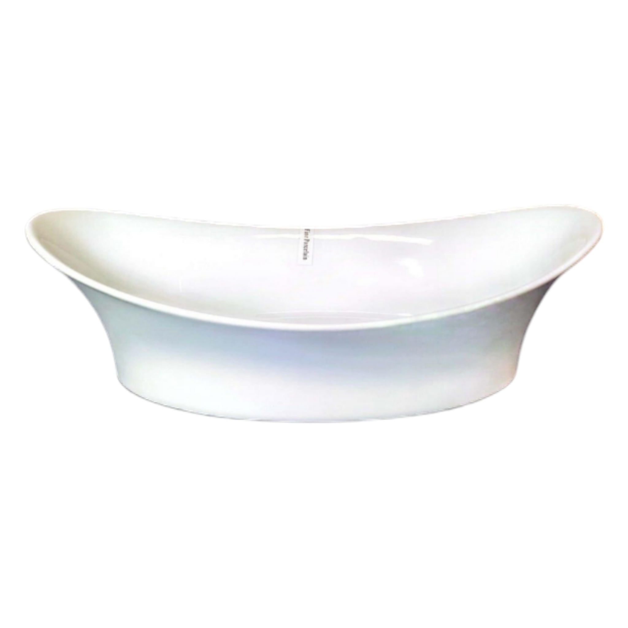 Ceramic White Oval Serving Bowl 13Inch