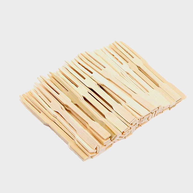 Disposable Bamboo Cocktail Forks 50pcs