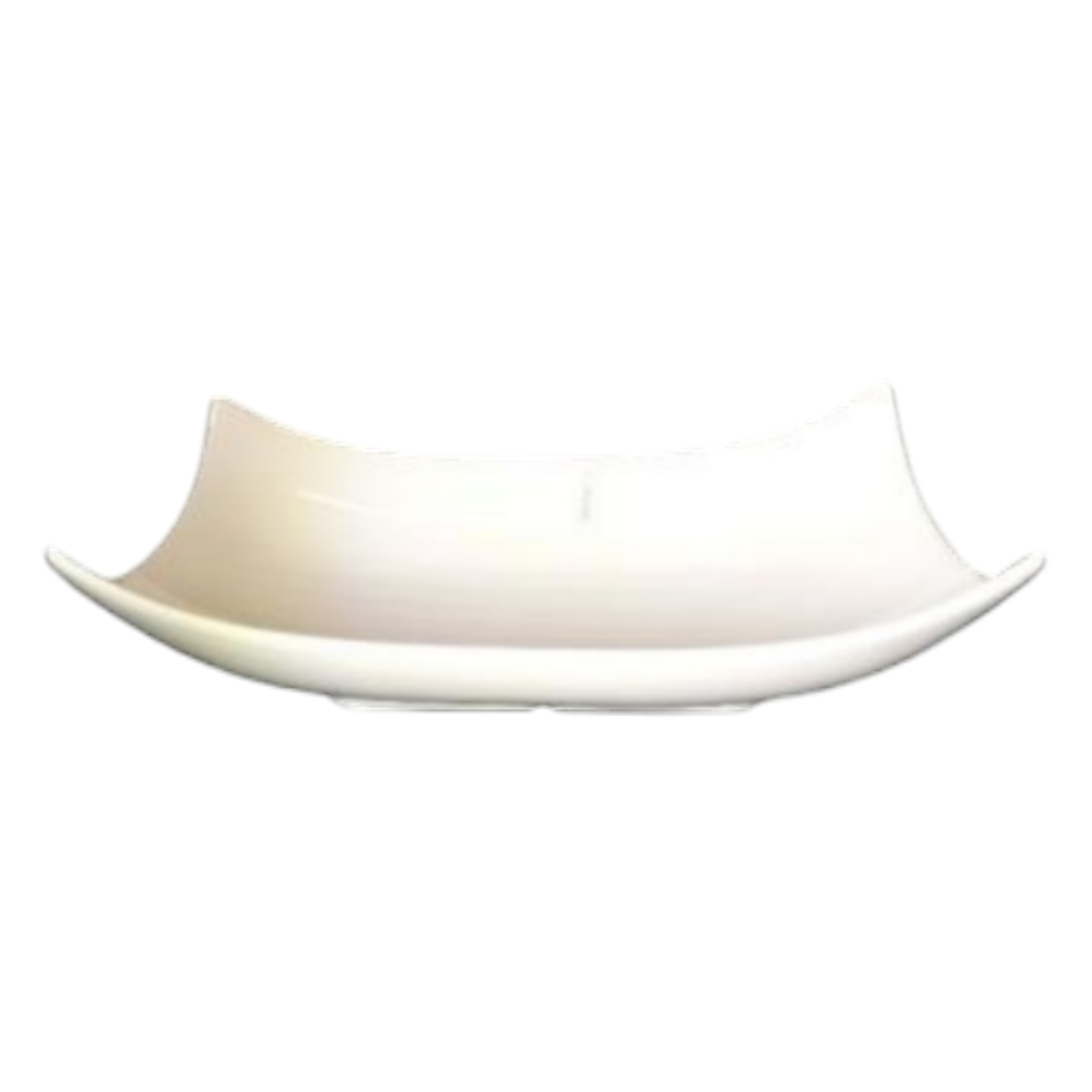 Ceramic White Rectangle Serving Fruit Bowl 12.5Inch