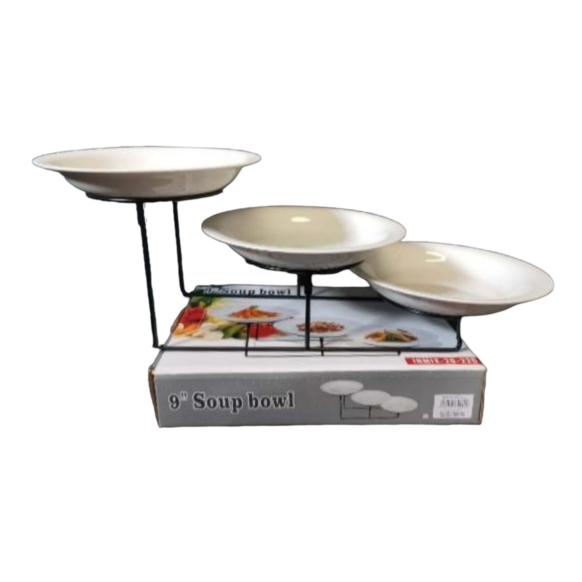 Soup Bowls 9inch 3pc with Wire Stand INMIX 20-220