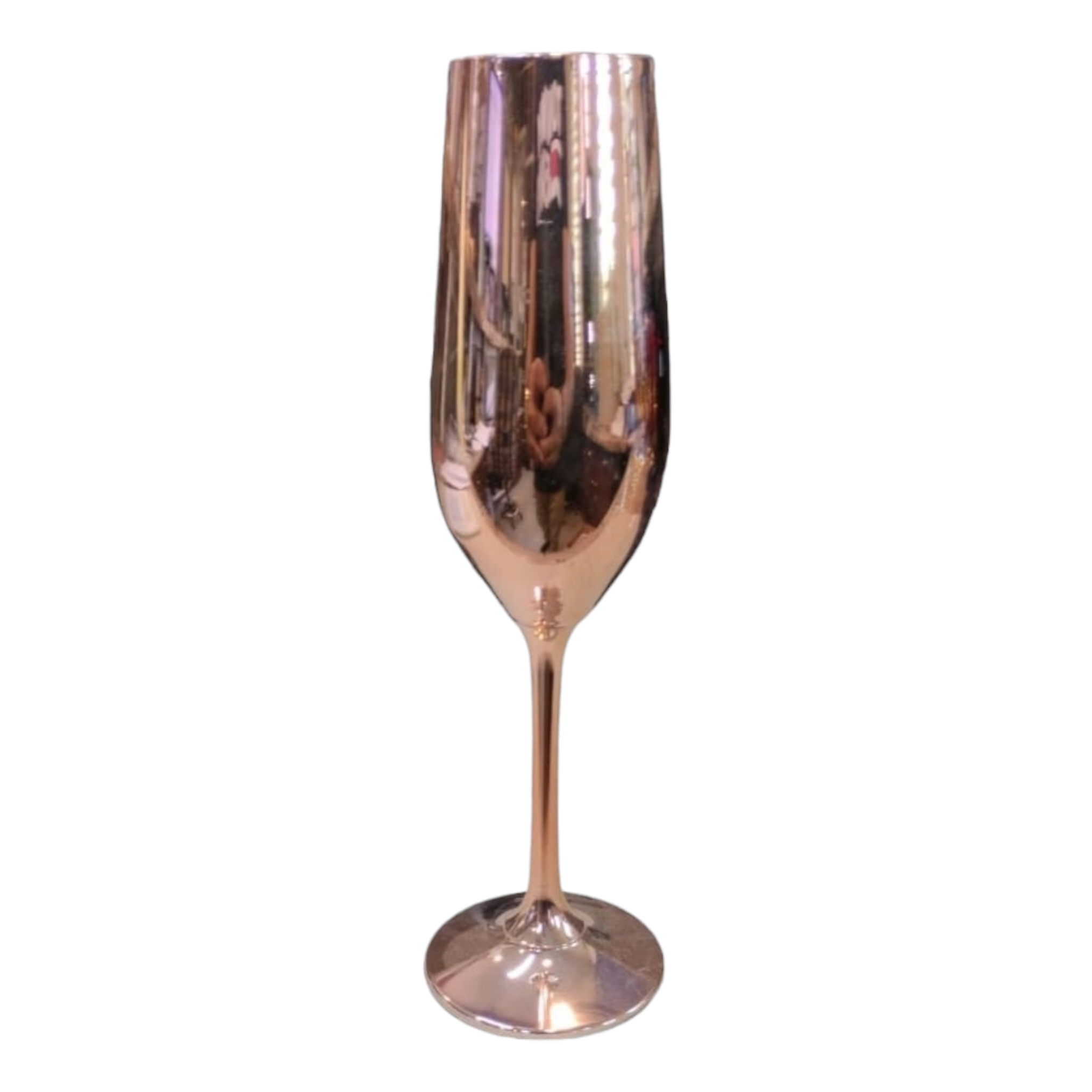 Glass Coloured Flute Tumbler Champagne 24x4.5cm XGL2576