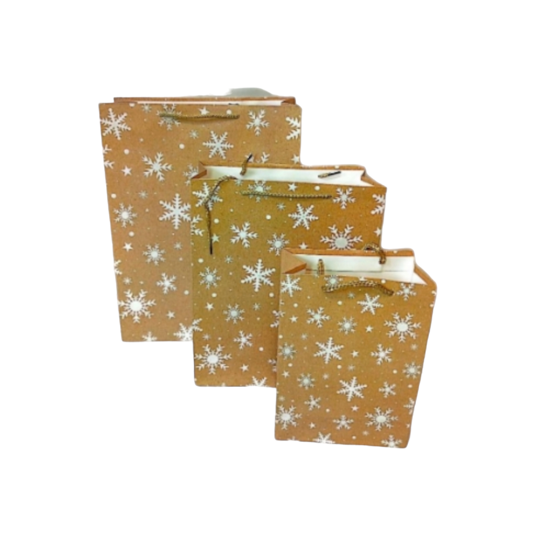 Festive Brown Kraft Gift Bags