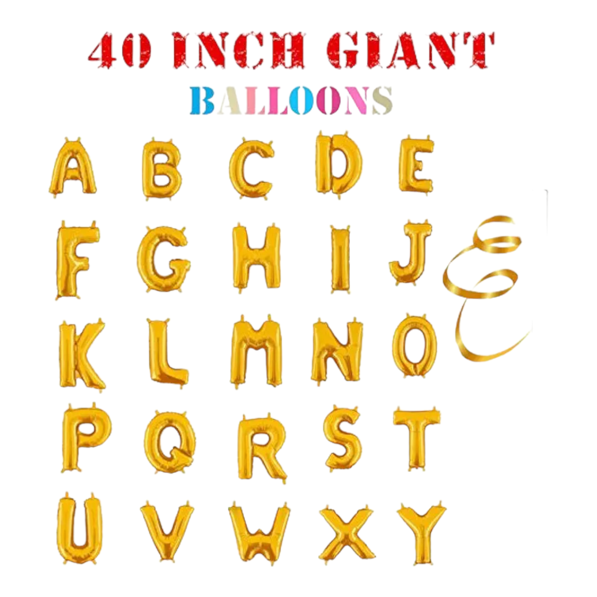 Alphabet Foil Balloons 100cm