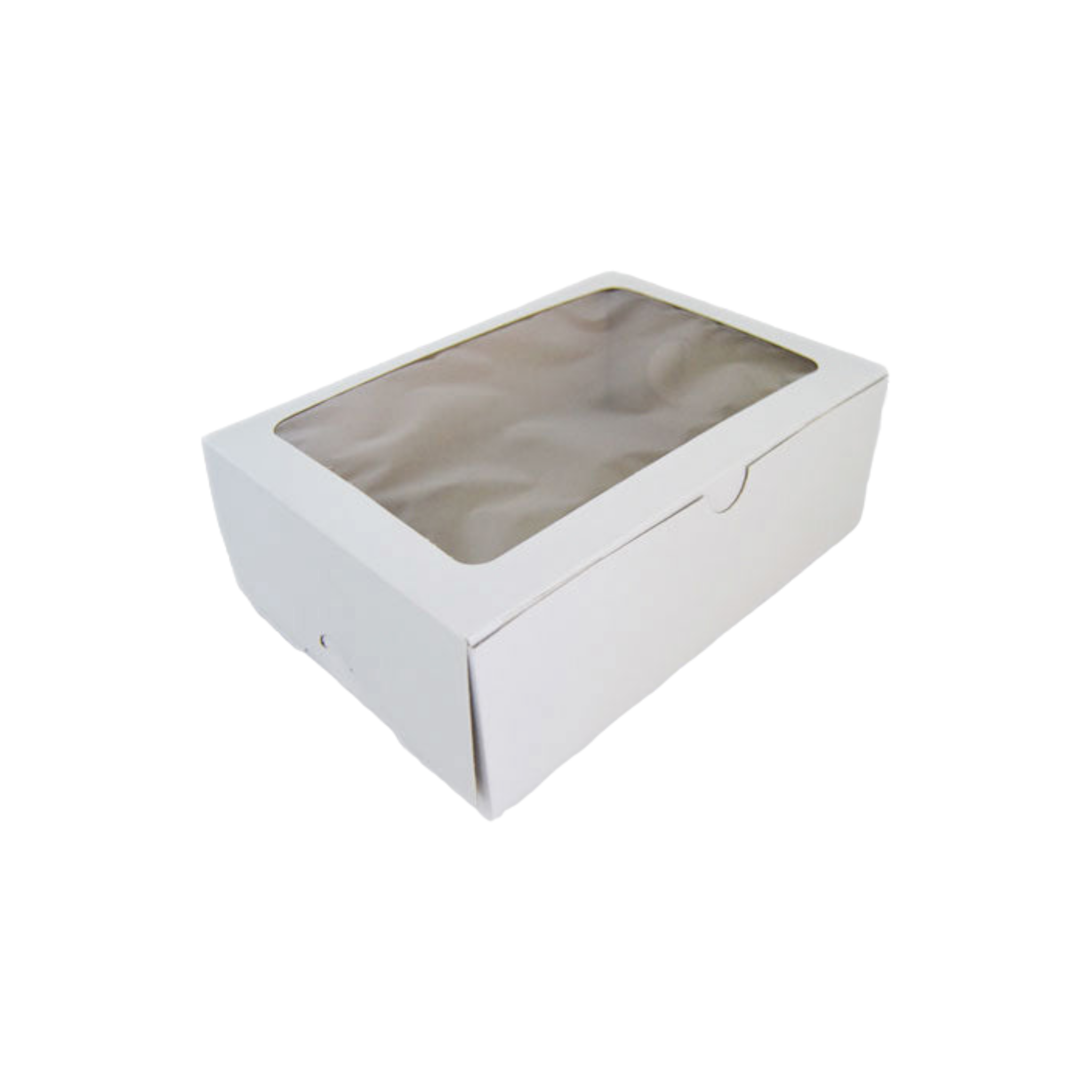 Muffin Cupcake Biscuit Card Box White 230x170x80mm 4pack