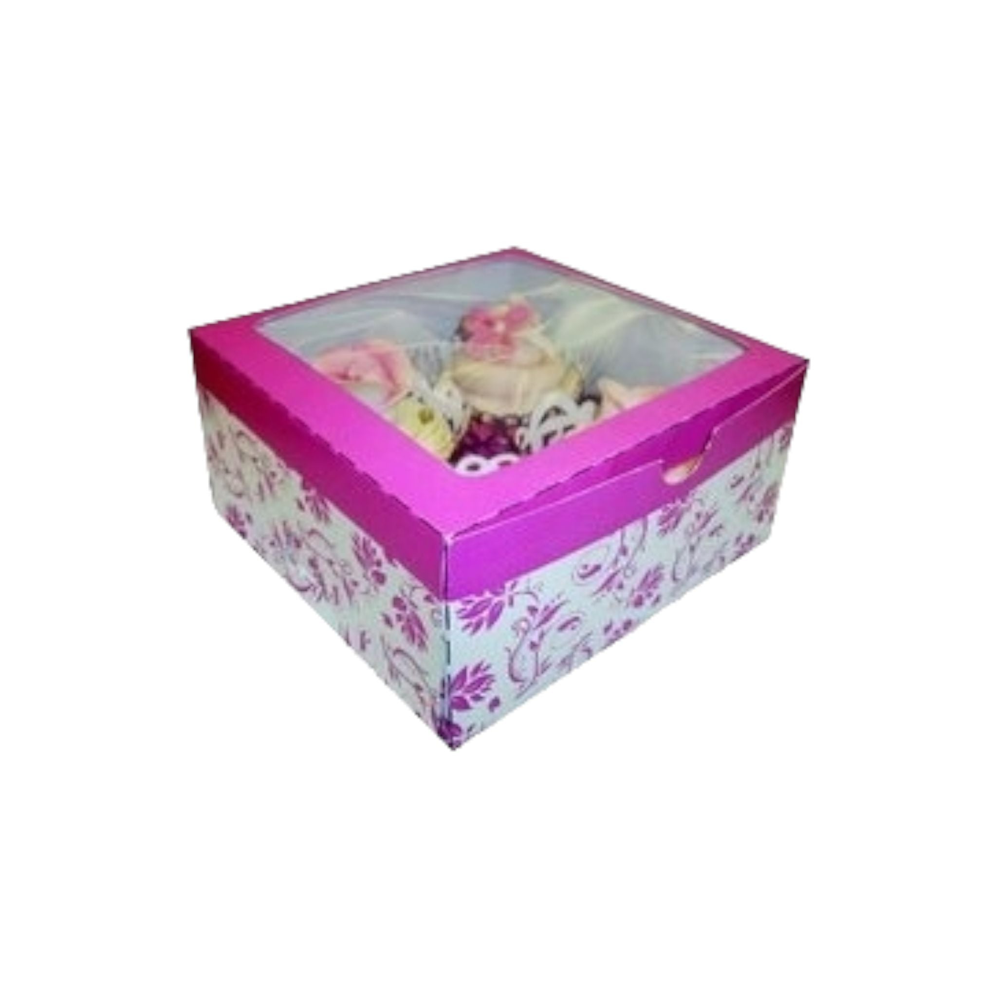 Muffin Cupcake Biscuit Card Box 13x9x3 12-Cup